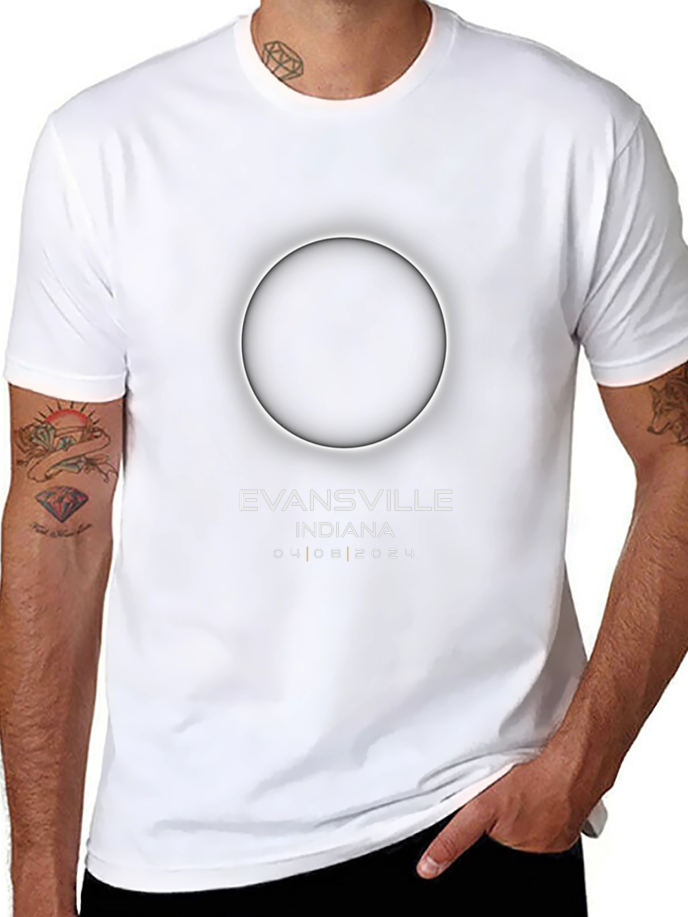 Evansville Indiana Eclipse 2024 T-Shirt