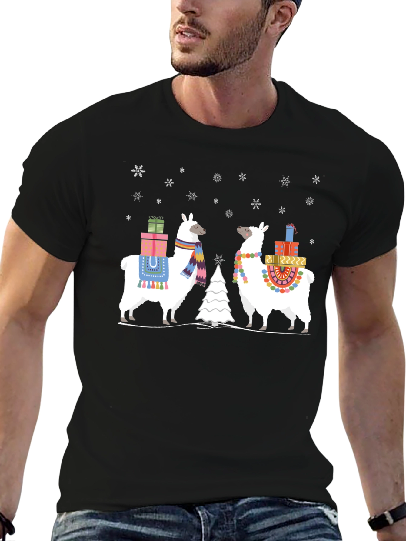 Holiday Llama Graphic Tee