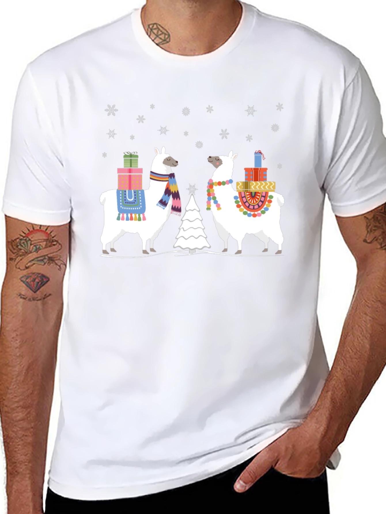 Holiday Llama Graphic Tee