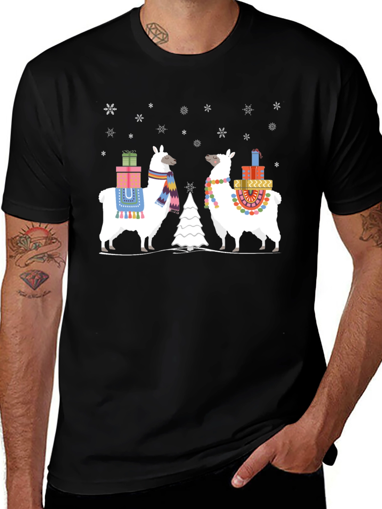 Holiday Llama Graphic Tee
