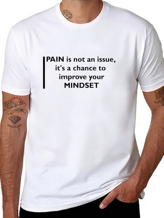 Motivational Pain is Not an Issue Black T-Shirt
