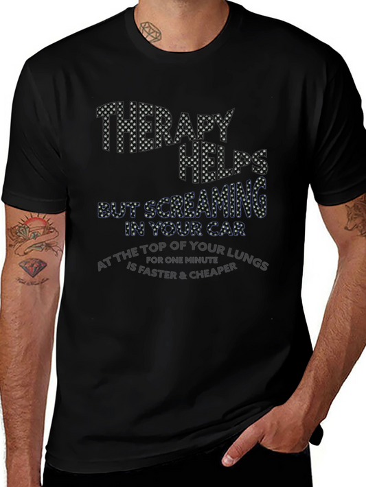 Therapy Helps Screaming Car T-Shirt