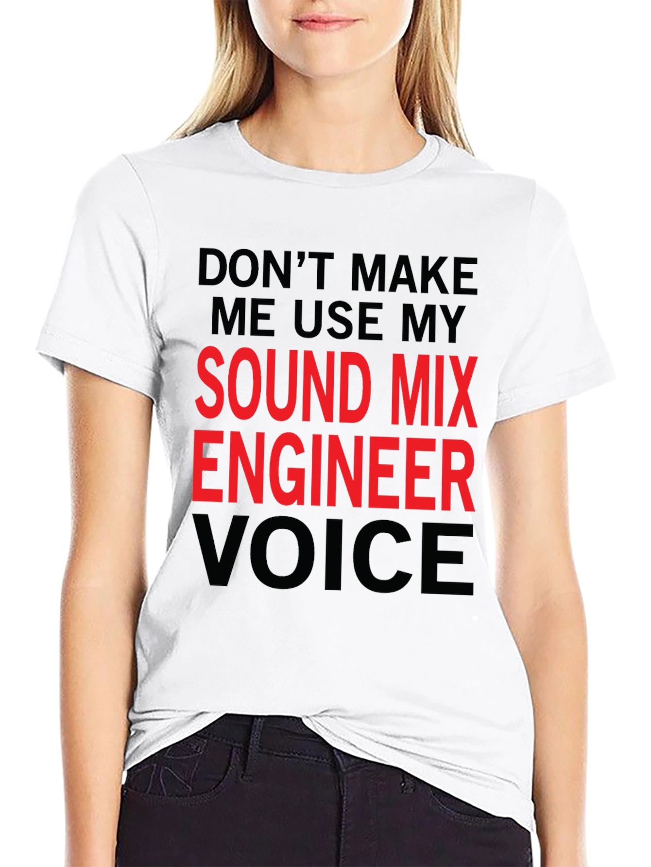 Sound Mix Engineer T-Shirt - Funny Voice Warning