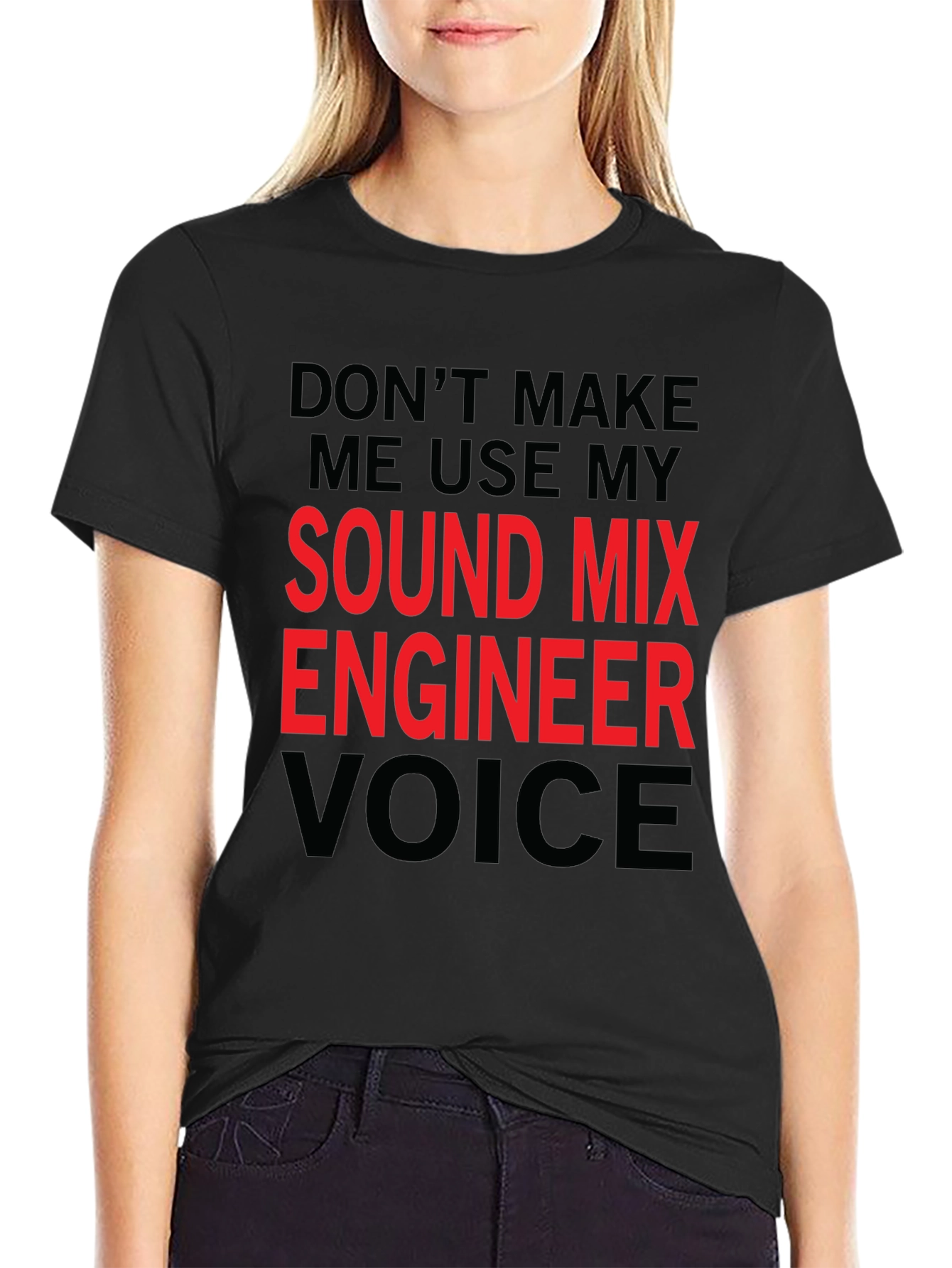 Sound Mix Engineer T-Shirt - Funny Voice Warning