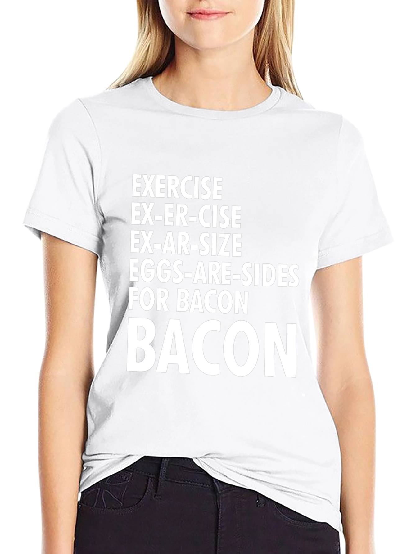 Bacon Lovers T-Shirt: Exercise? No Thanks!