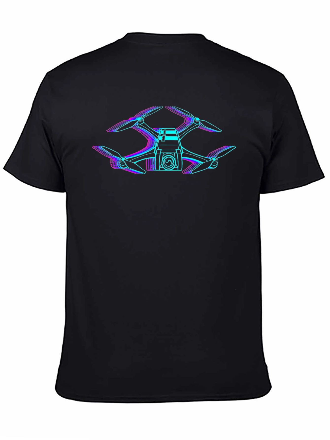 Drone Graphic Black T-Shirt