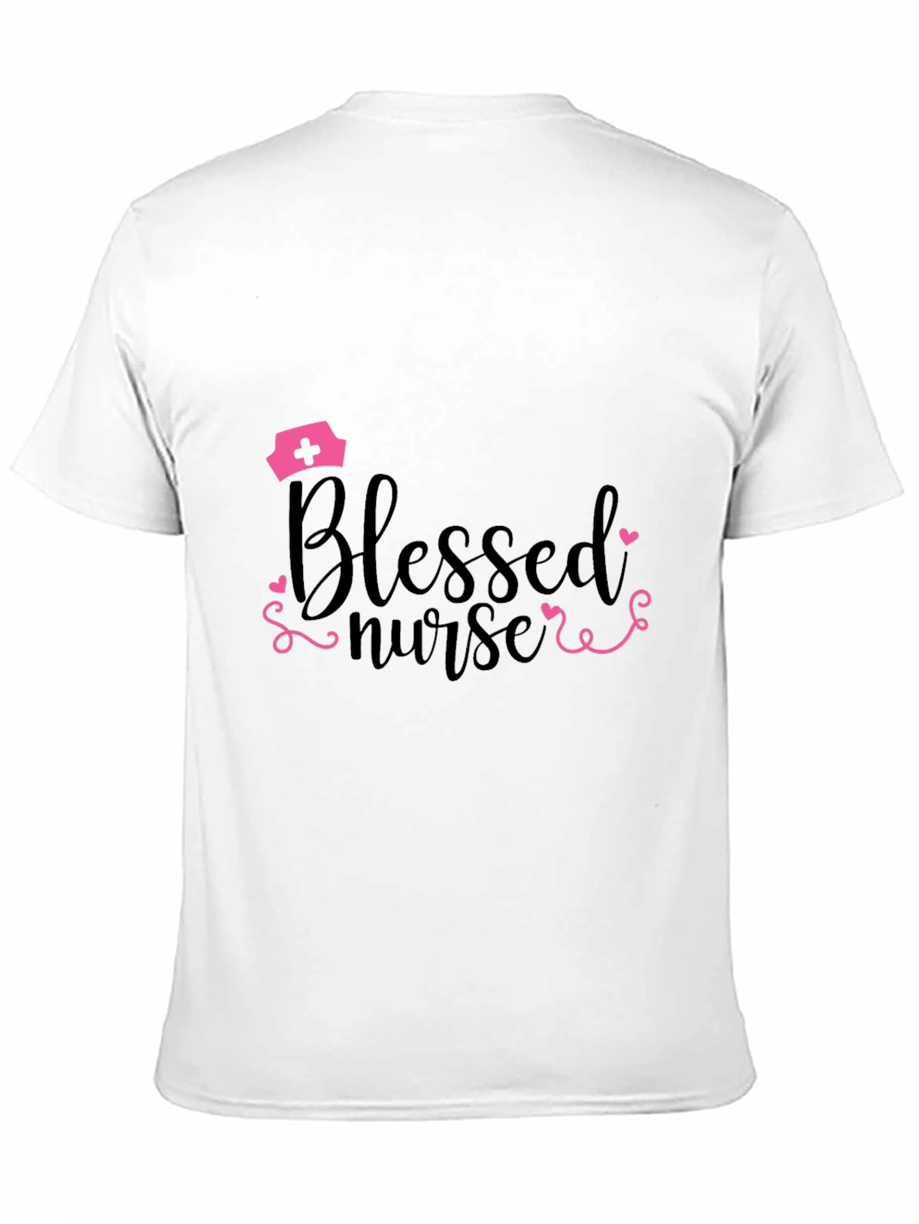 Blessed Nurse Graphic T-Shirt - Black