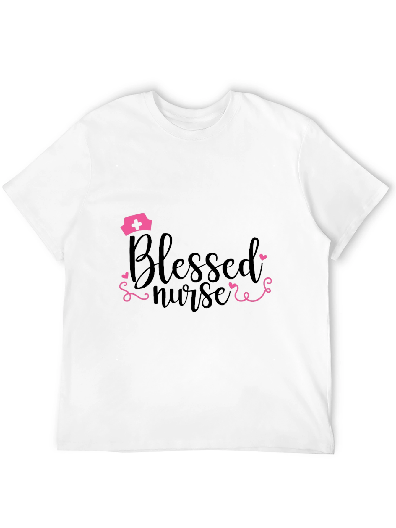 Blessed Nurse Graphic T-Shirt - Black