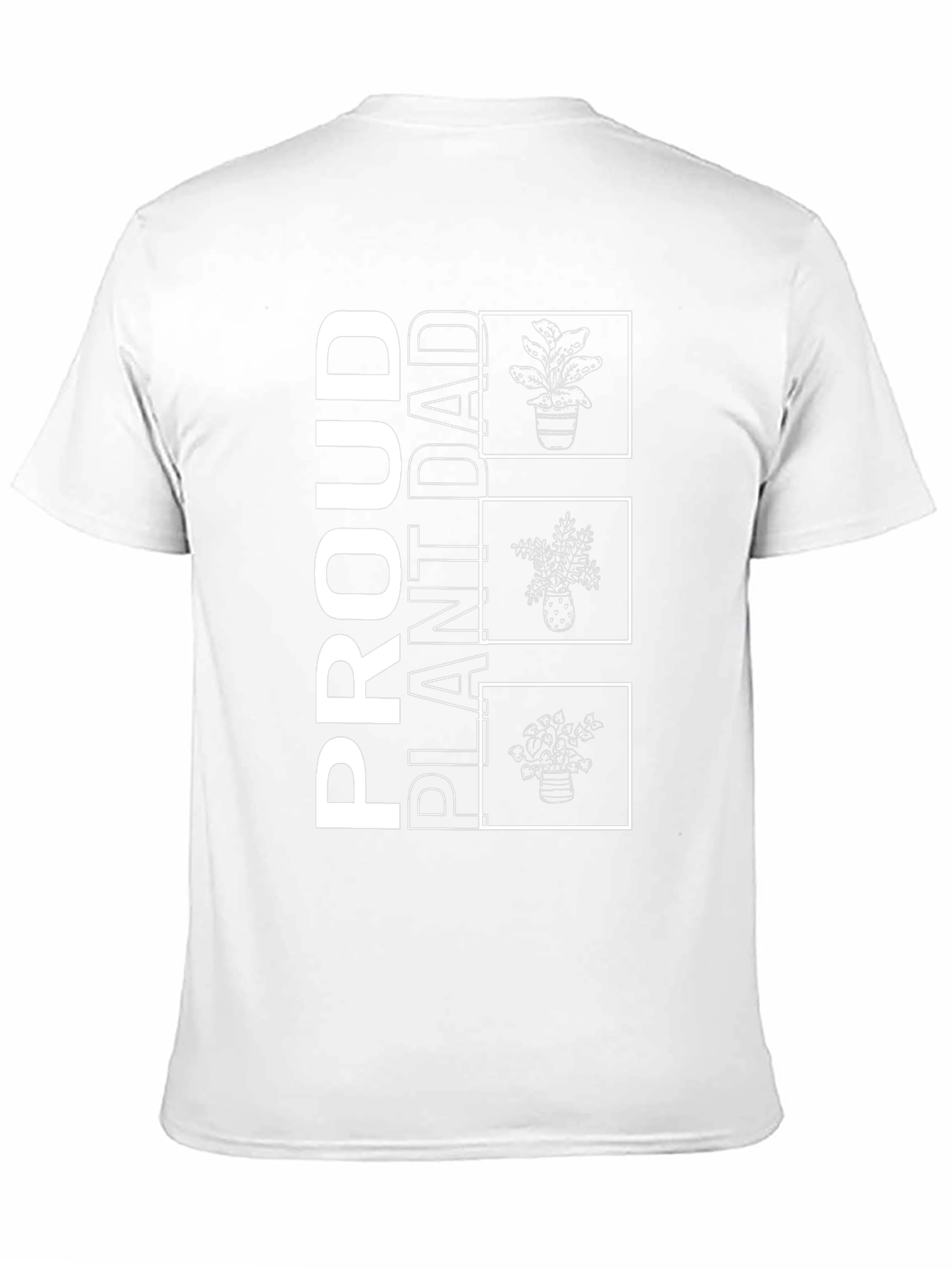 Proud Plant Dad Black Graphic T-Shirt