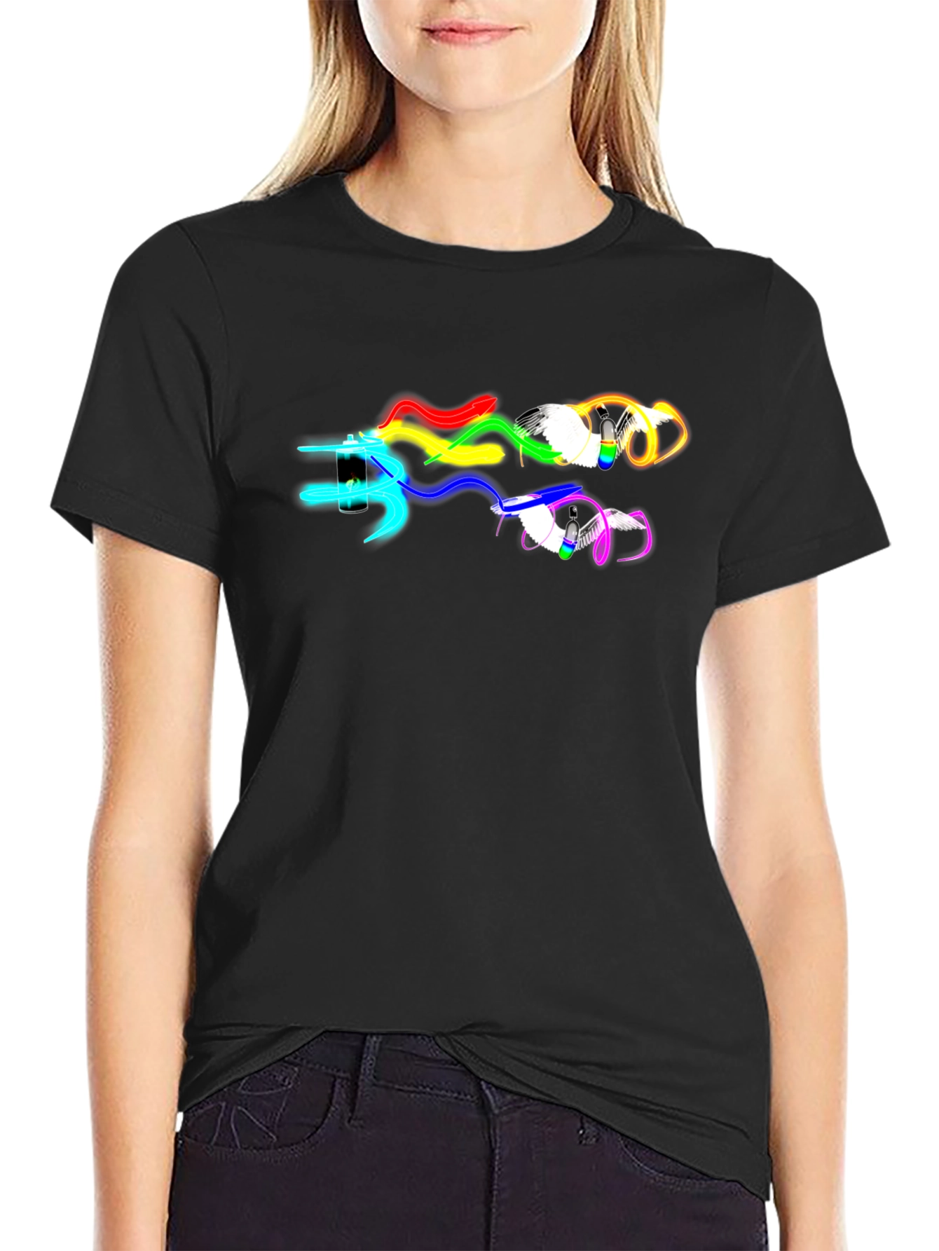 Rainbow Paint Spray Can T-Shirt