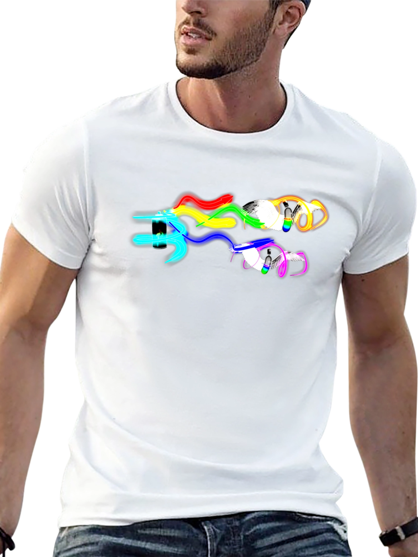 Rainbow Paint Spray Can T-Shirt