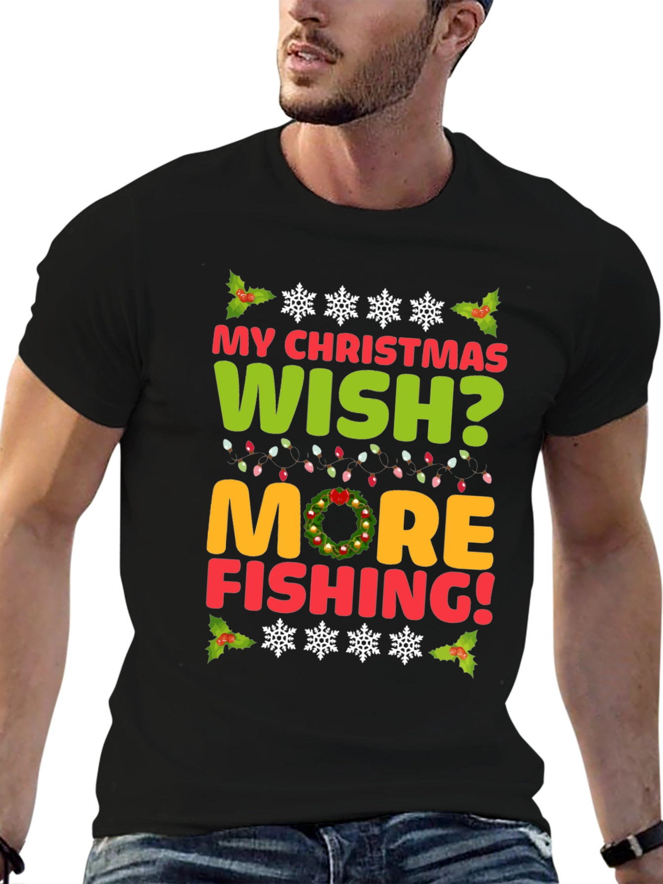 Christmas Wish Fishing T-Shirt