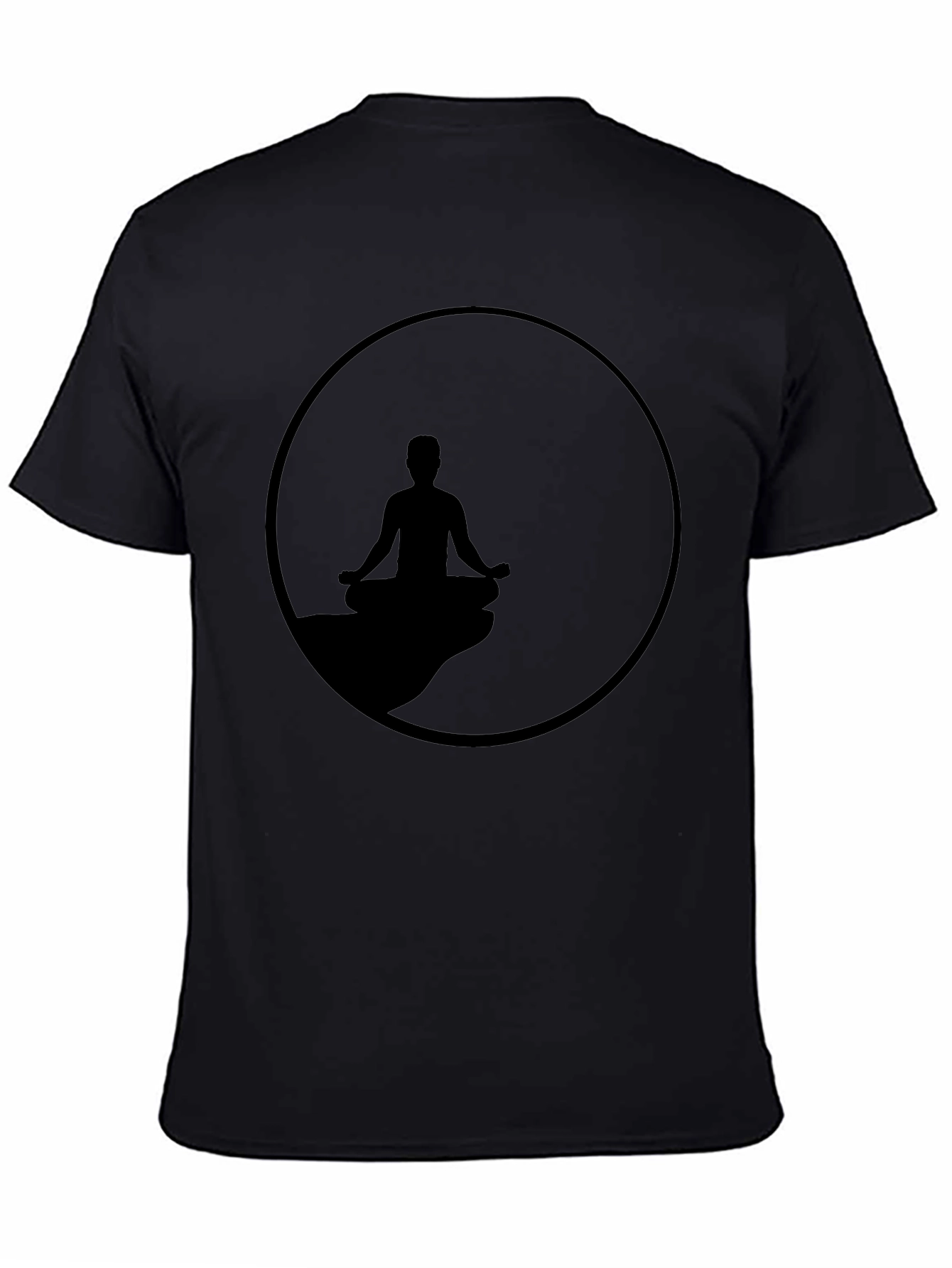 Zen Meditation T-Shirt - Relaxed Fit Black Tee