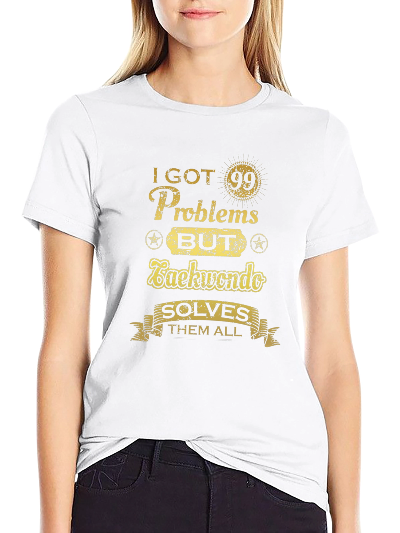 Taekwondo Solves All Problems T-Shirt