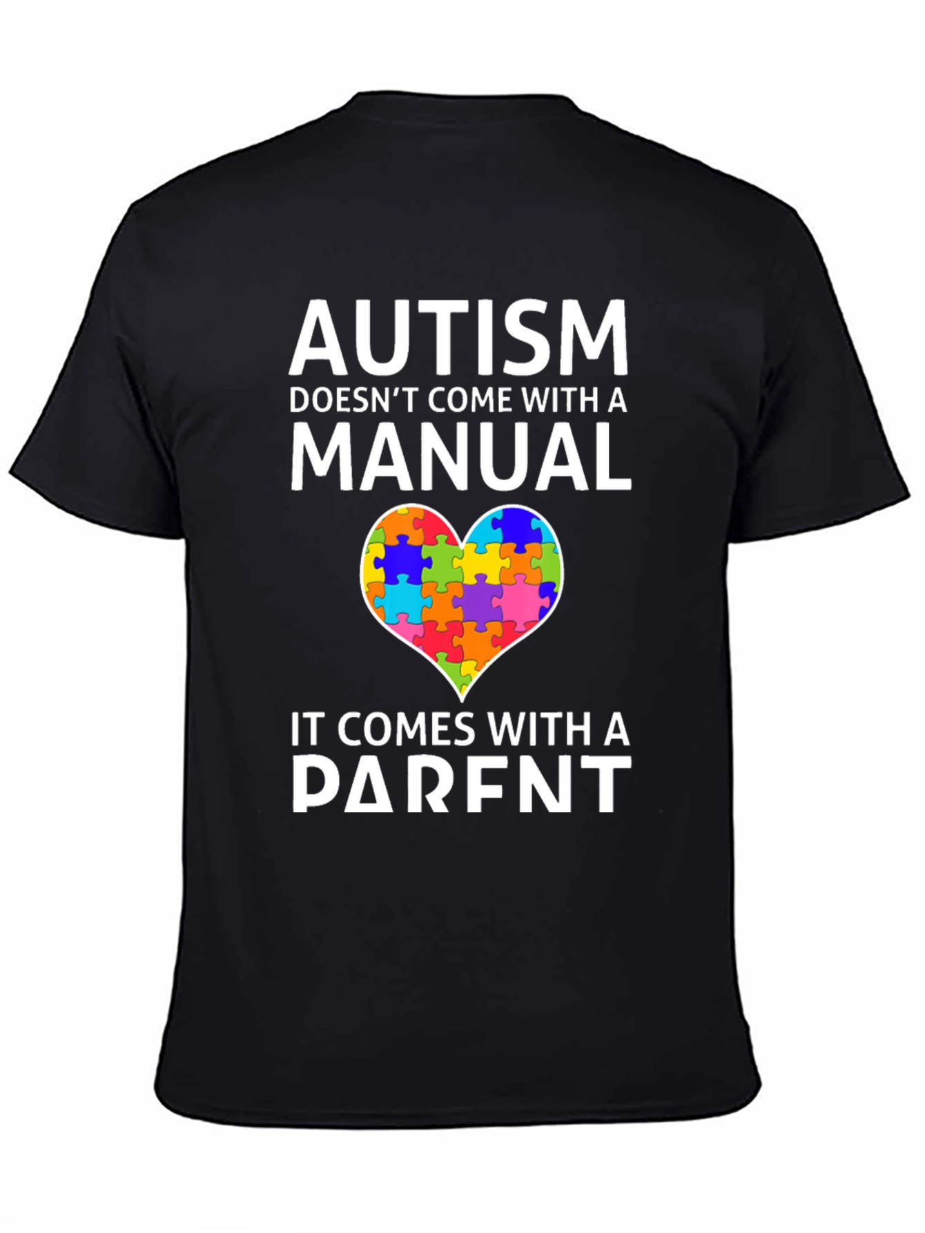 Autism Awareness T-Shirt - Puzzle Heart Parent Design