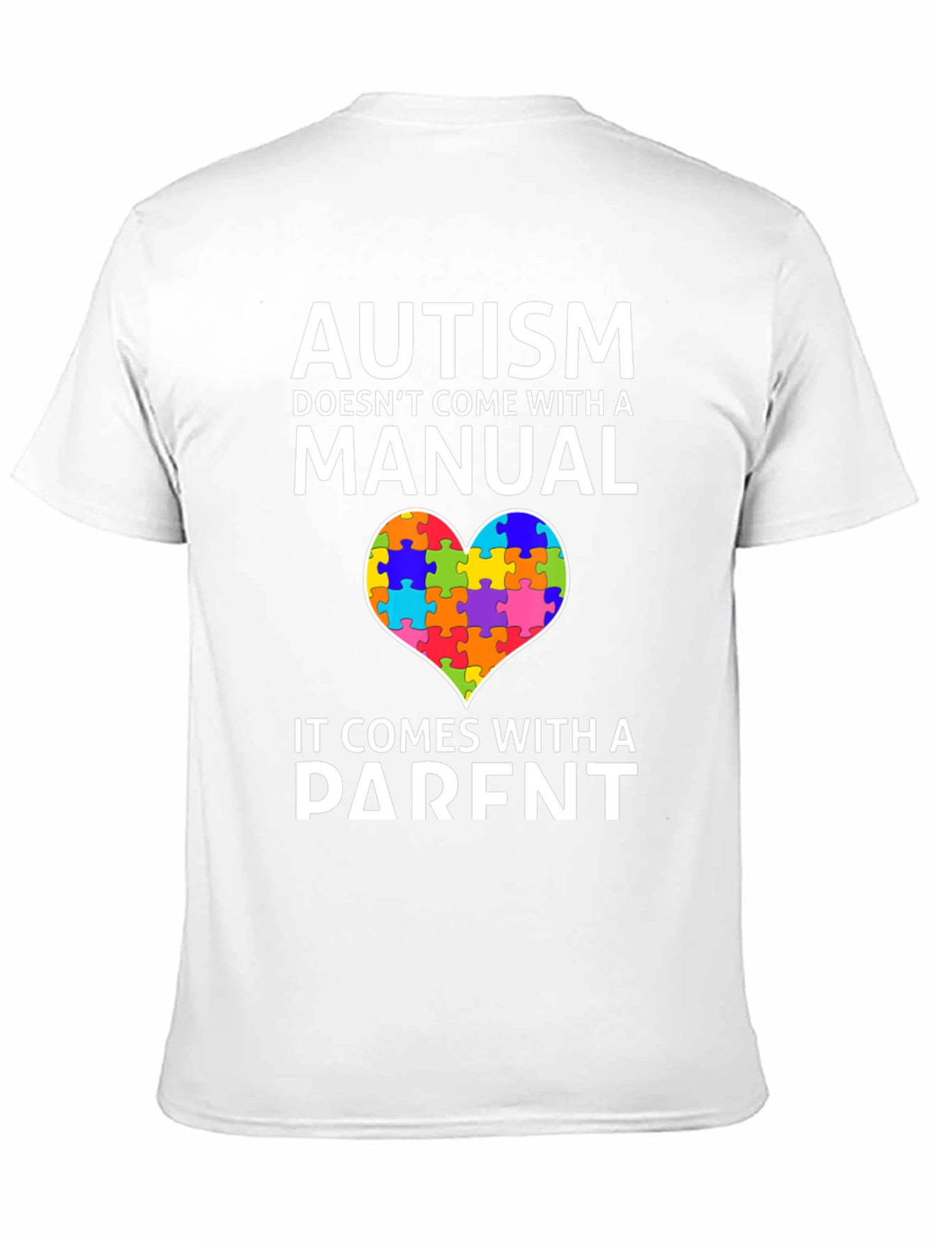 Autism Awareness T-Shirt - Puzzle Heart Parent Design