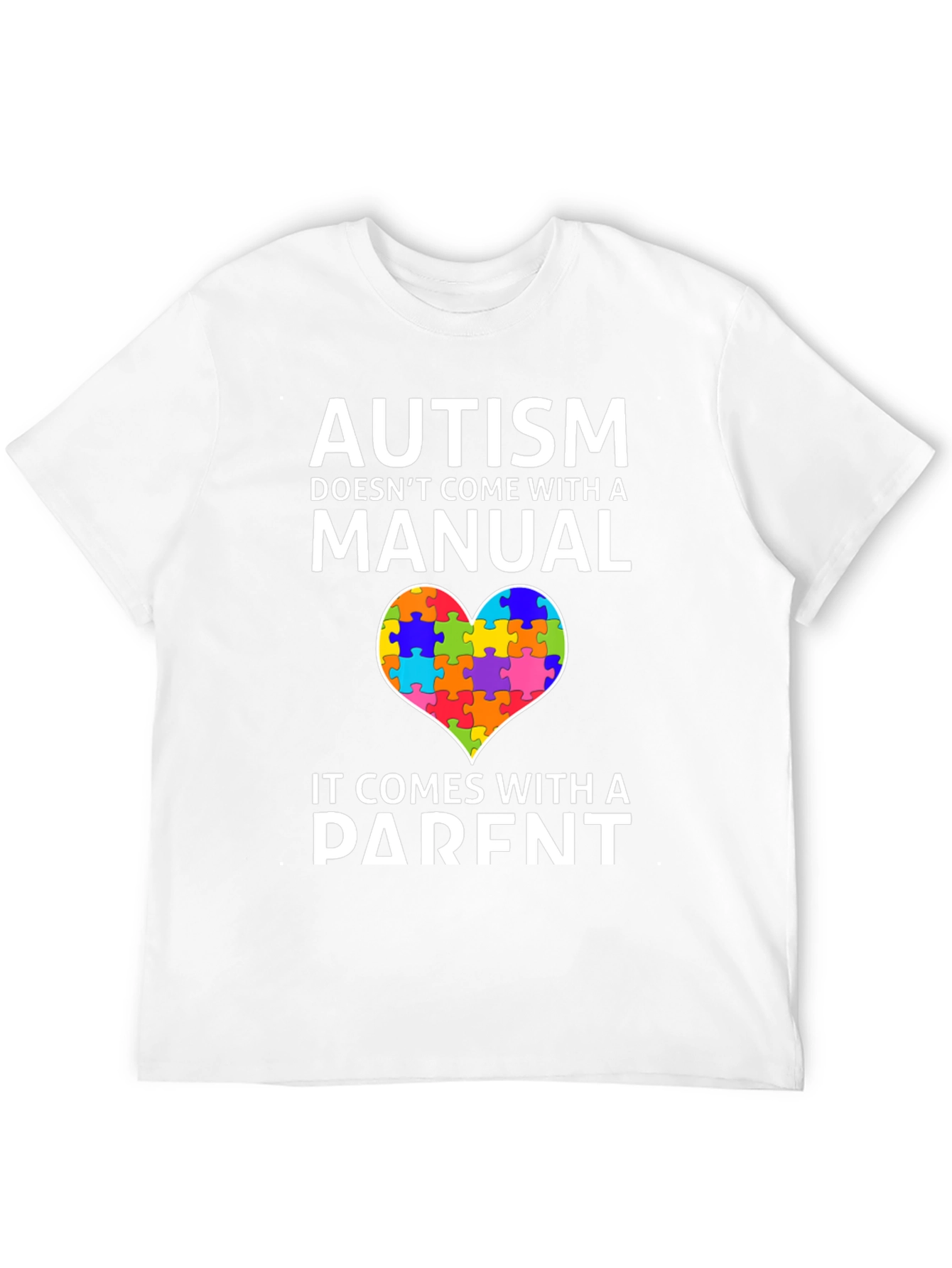 Autism Awareness T-Shirt - Puzzle Heart Parent Design