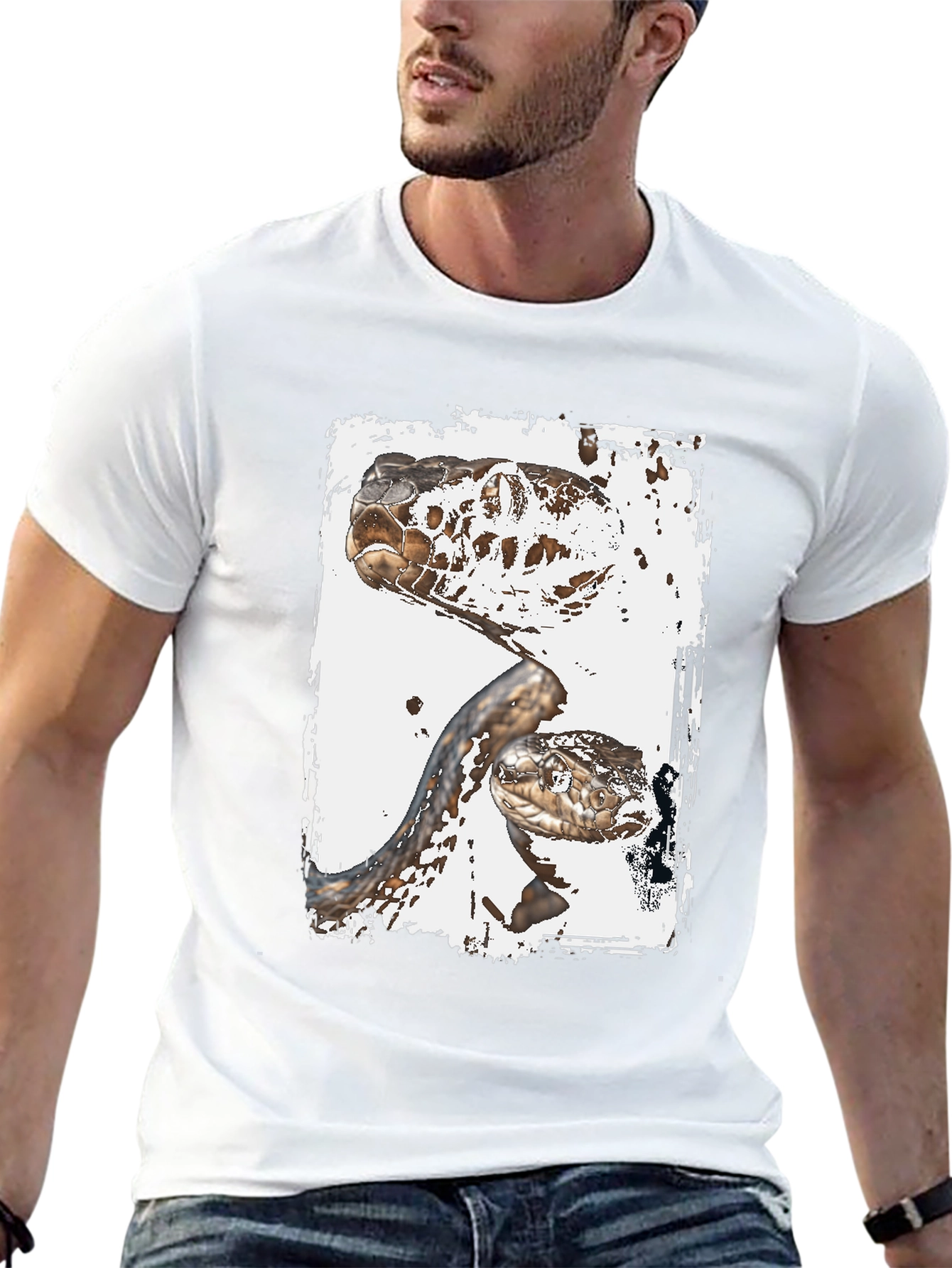 Snake T-Shirt: Reptile Art Graphic Tee