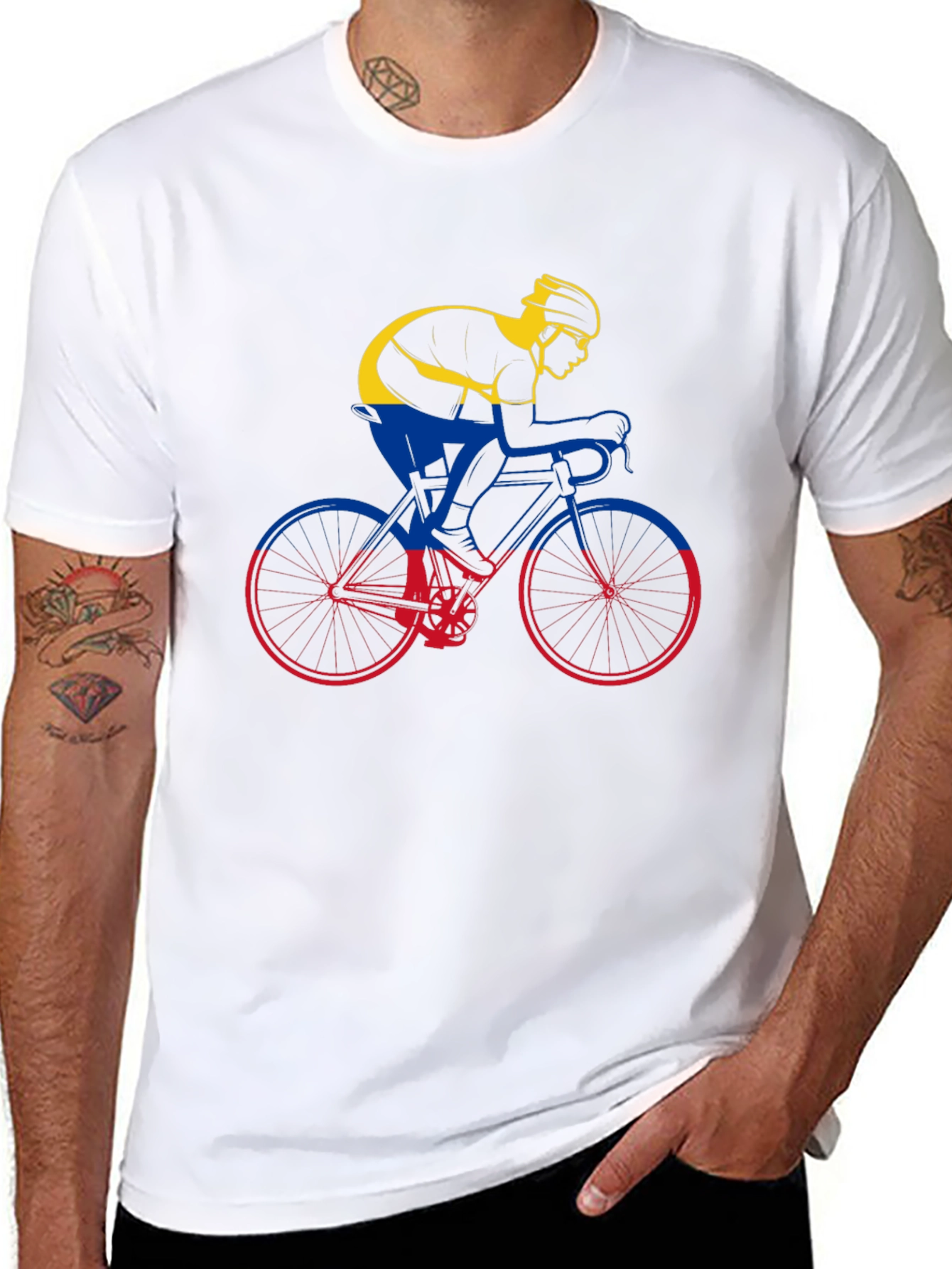 Colombia Cycling T-Shirt - Mens Black Tee