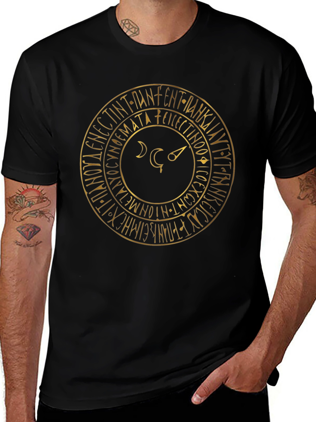 Mystic Circle Black T-Shirt