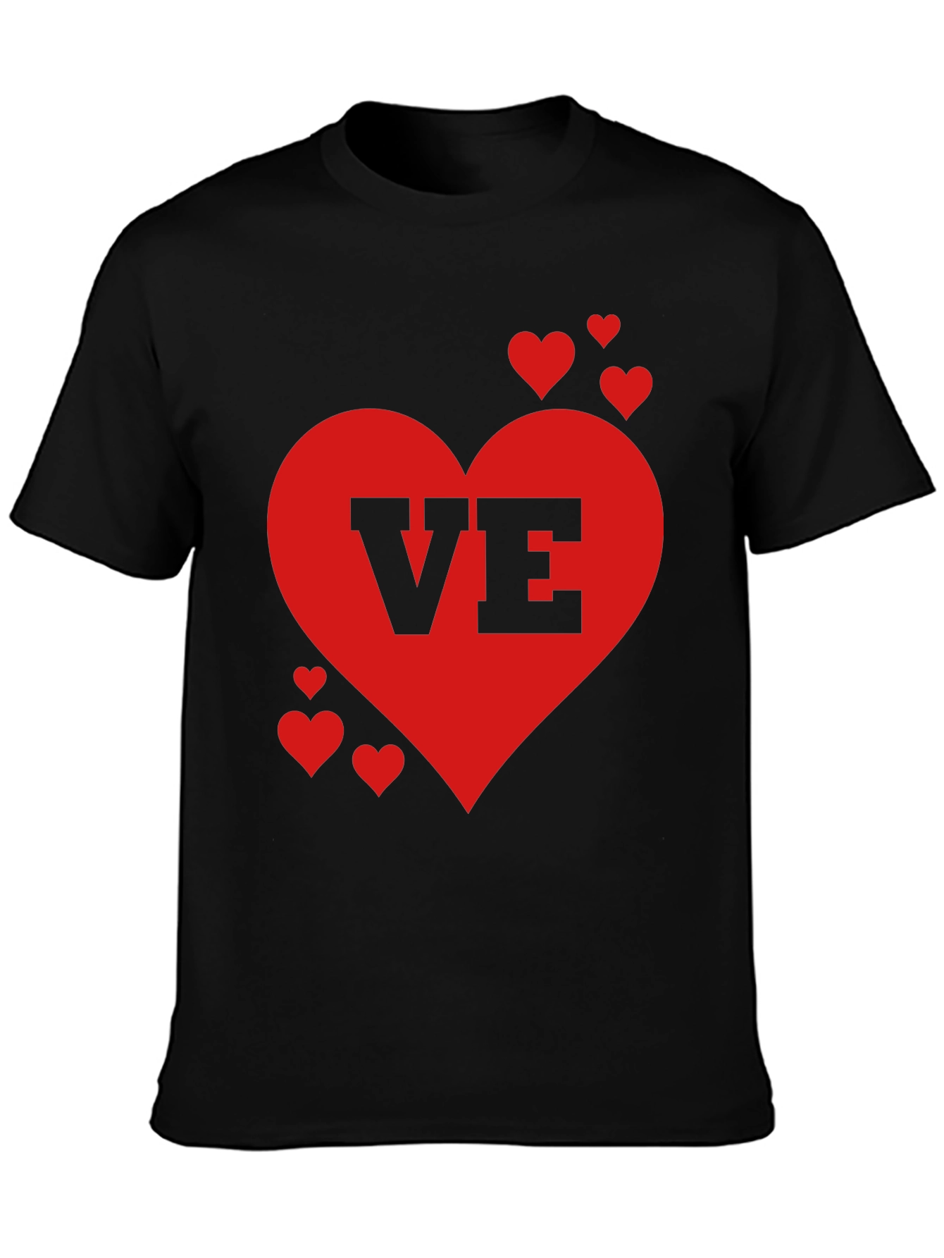 Love Valentines Day Heart Graphic Tee Shirt