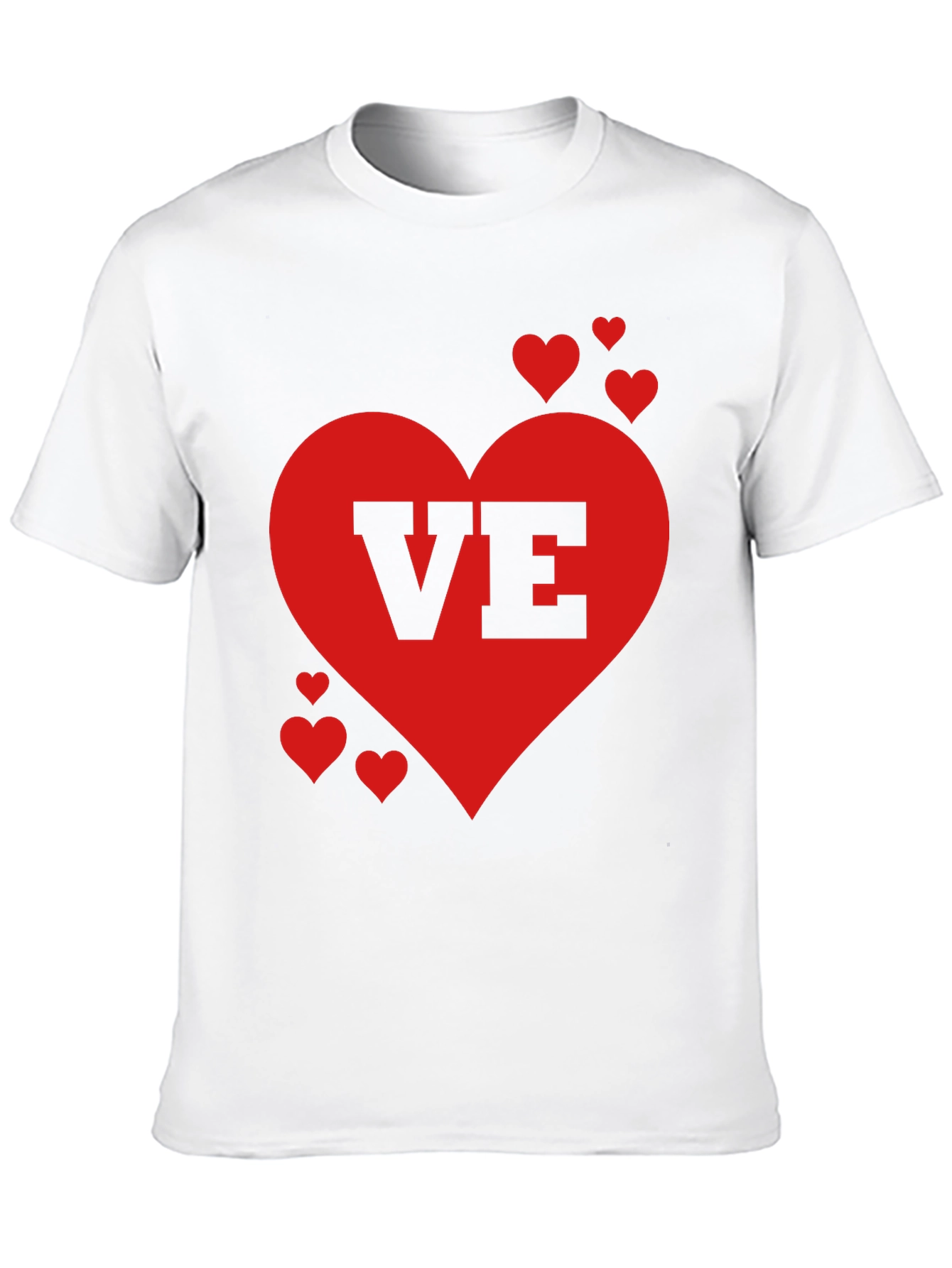 Love Valentines Day Heart Graphic Tee Shirt