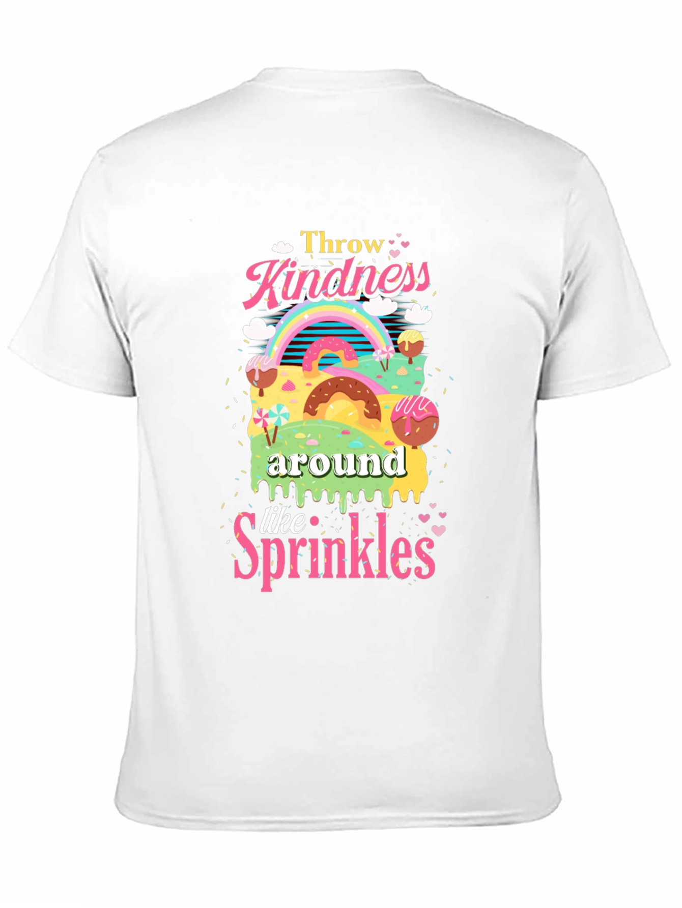 Kindness Sprinkles T-Shirt Black Crew Neck Tee