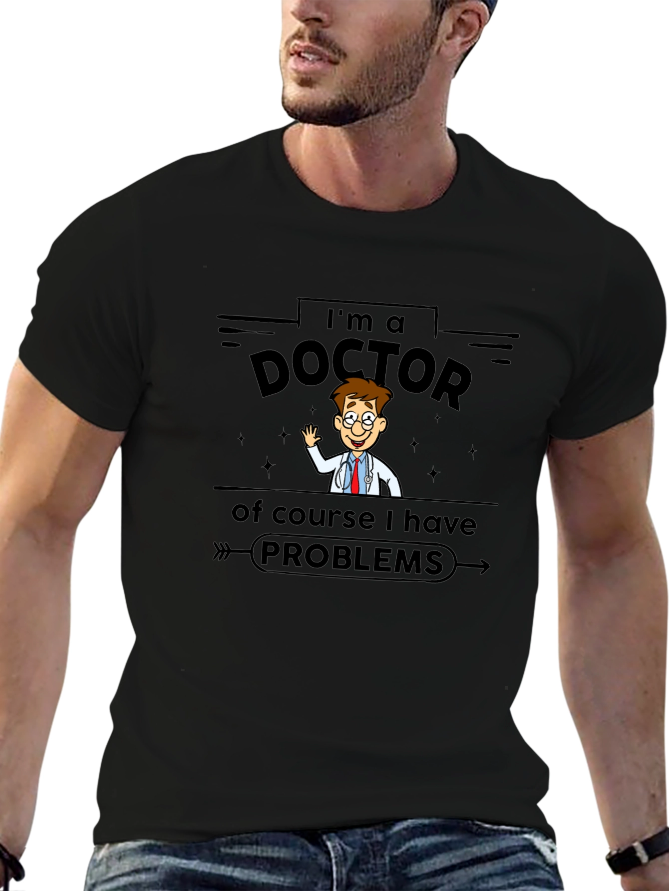 Im a Doctor T-Shirt - Cartoon Style