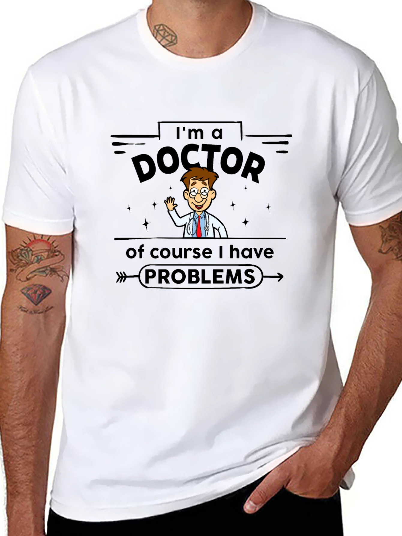 Im a Doctor T-Shirt - Cartoon Style
