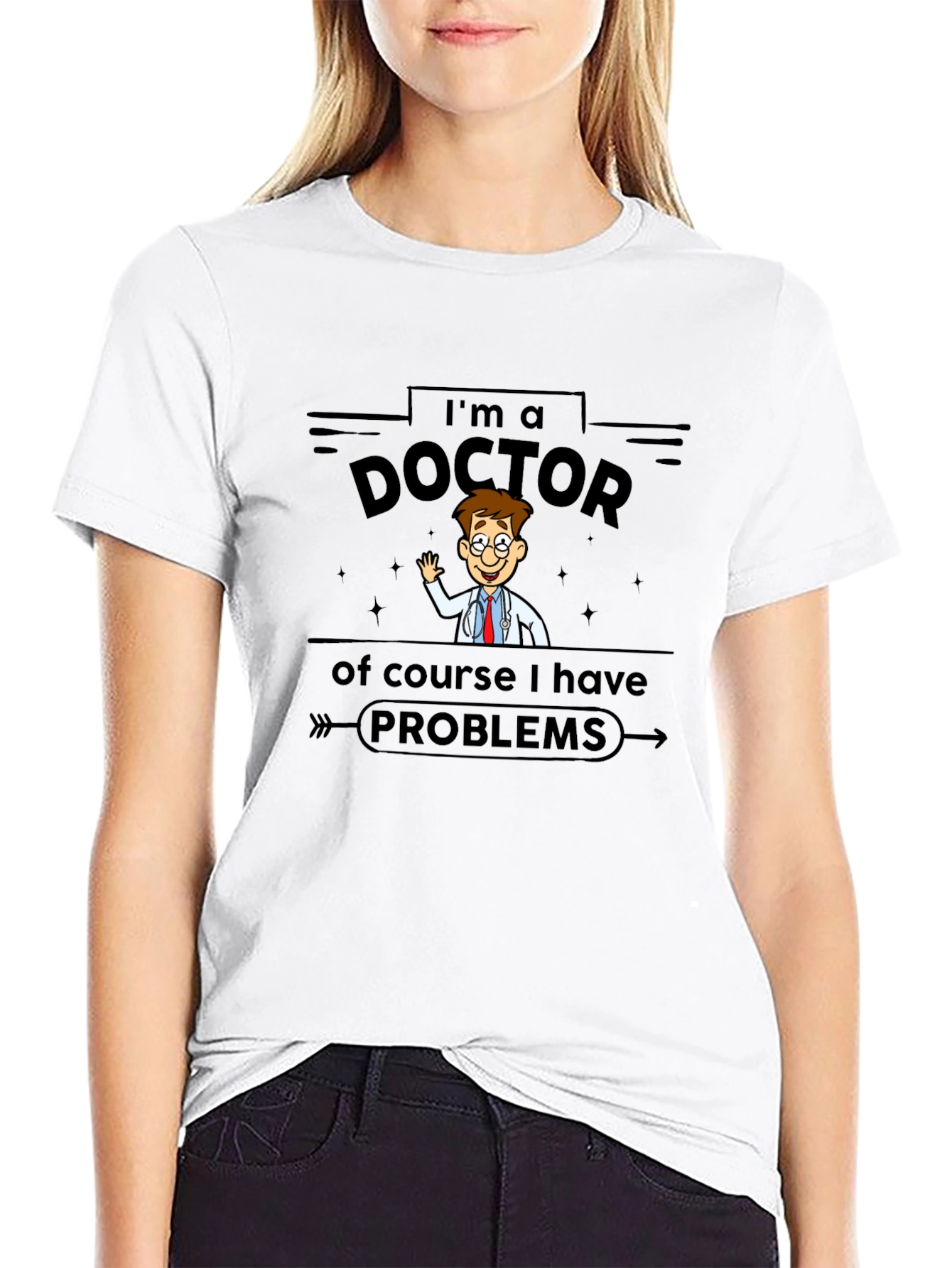 Im a Doctor T-Shirt - Cartoon Style