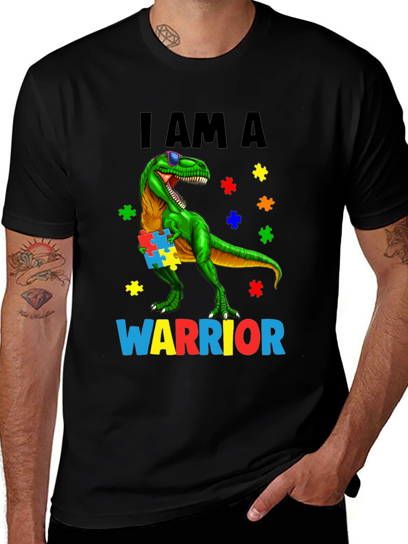 Autism Awareness Dinosaur T-Shirt
