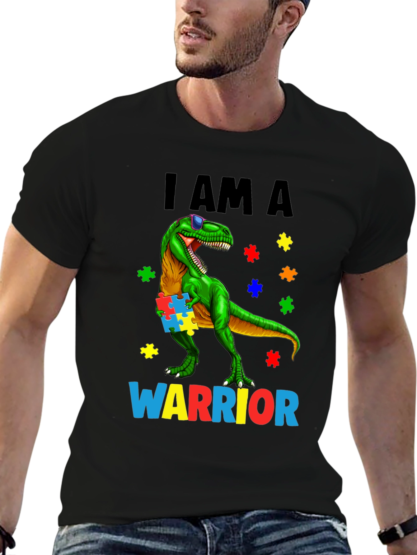 Autism Awareness Dinosaur T-Shirt