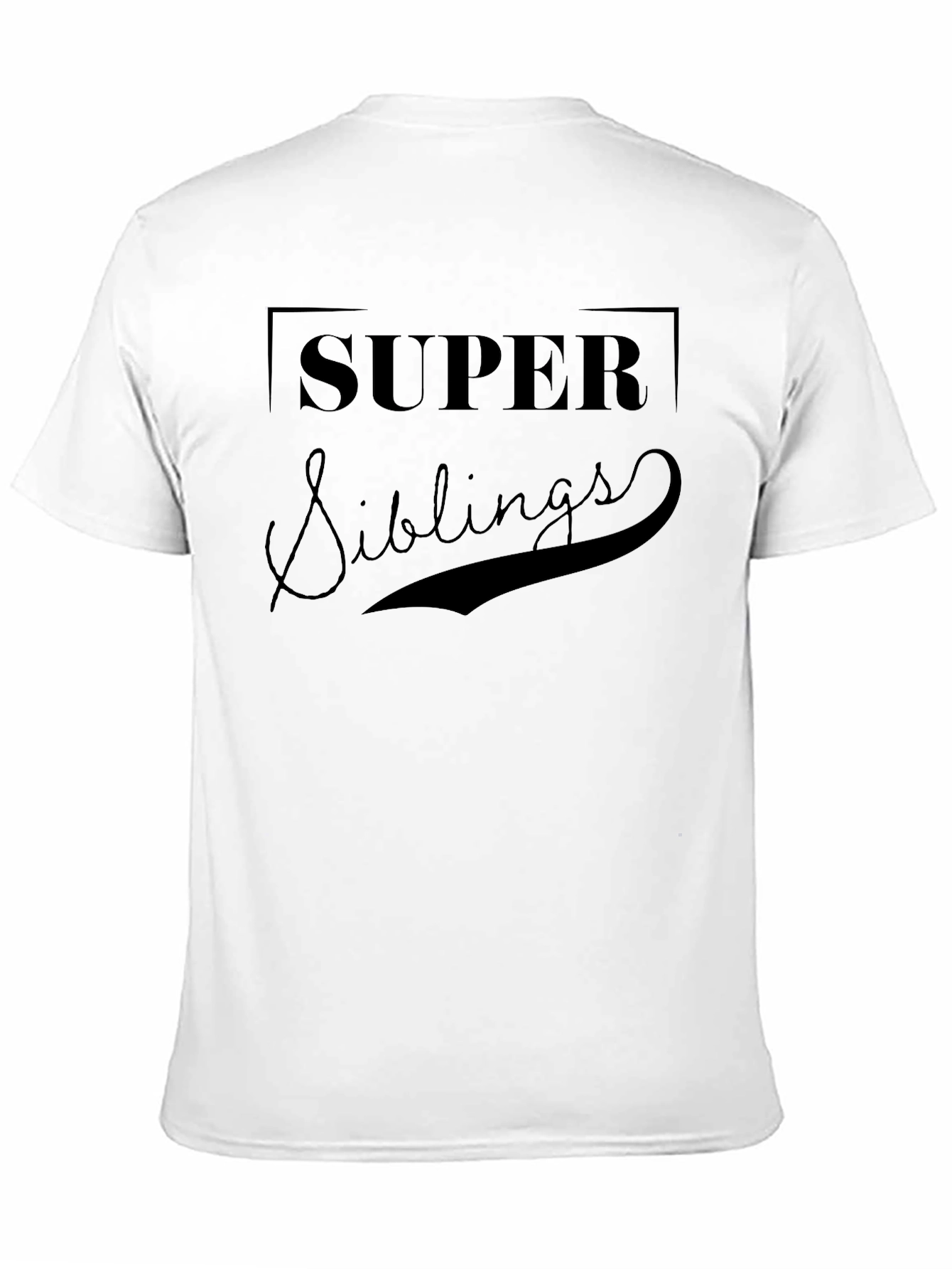 Super Siblings Black T-Shirt