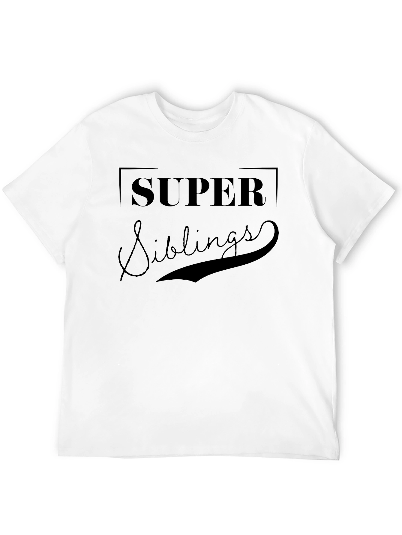 Super Siblings Black T-Shirt