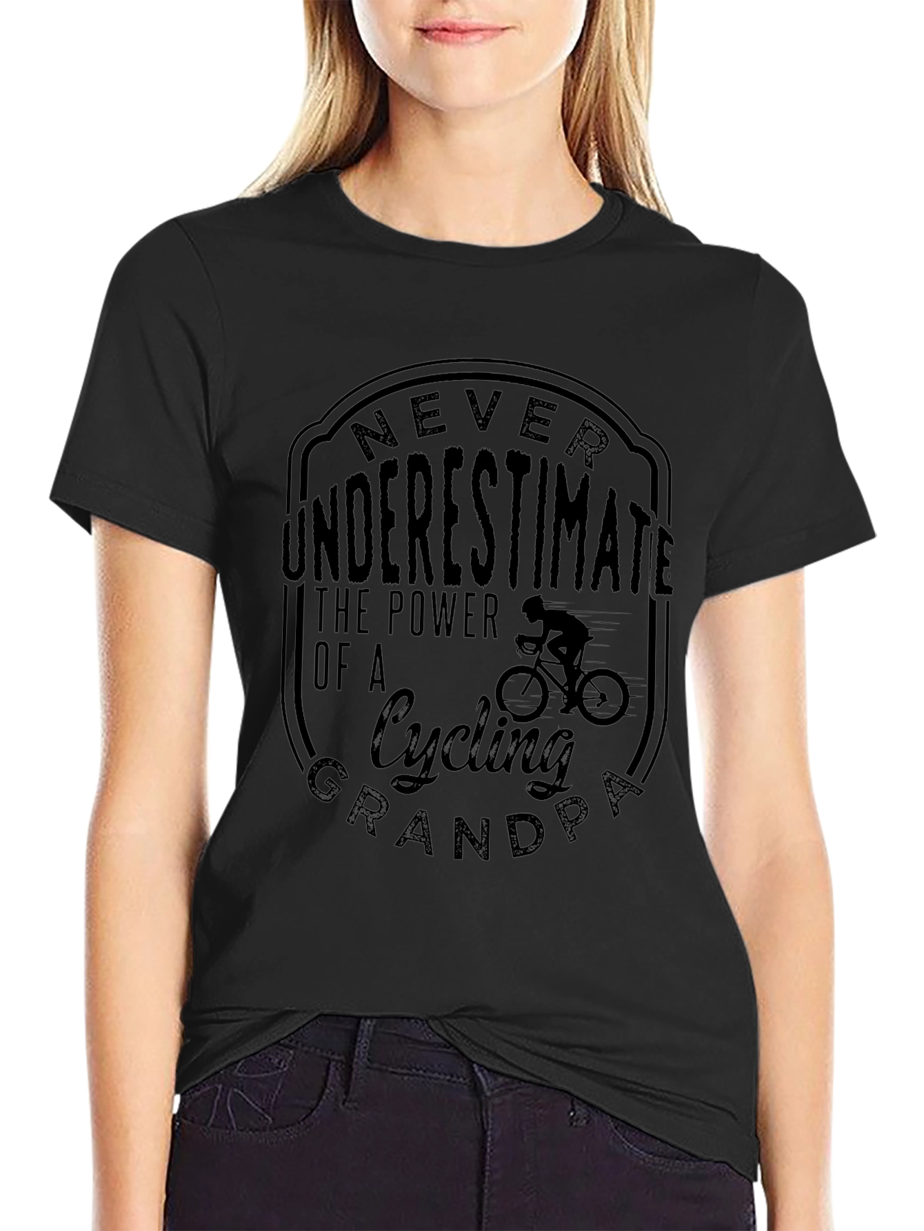 Cycling Grandpa T-Shirt - Never Underestimate the Power
