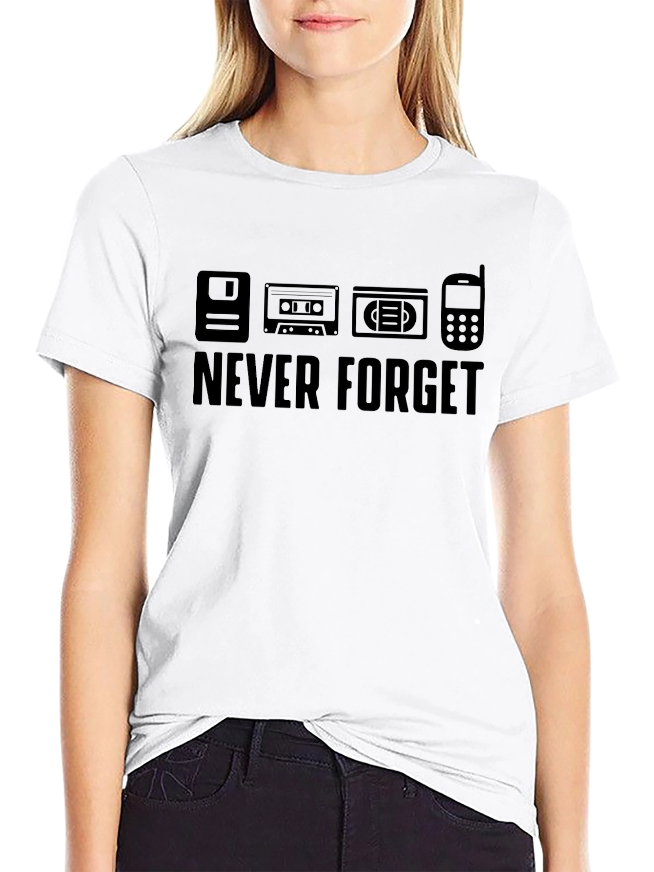 Retro Never Forget Graphic T-Shirt