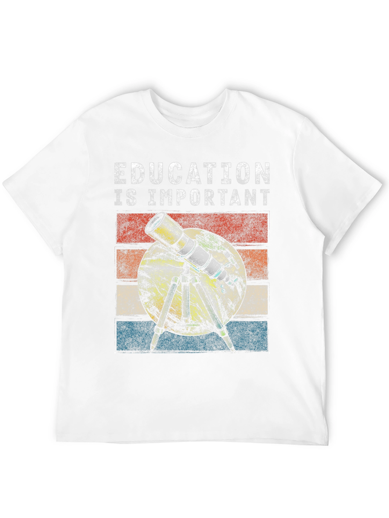 Education is Important Telescope Graphic Tee