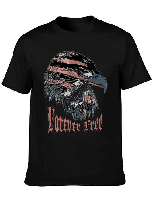Forever Free Eagle Graphic T-Shirt - Mens Black Tee