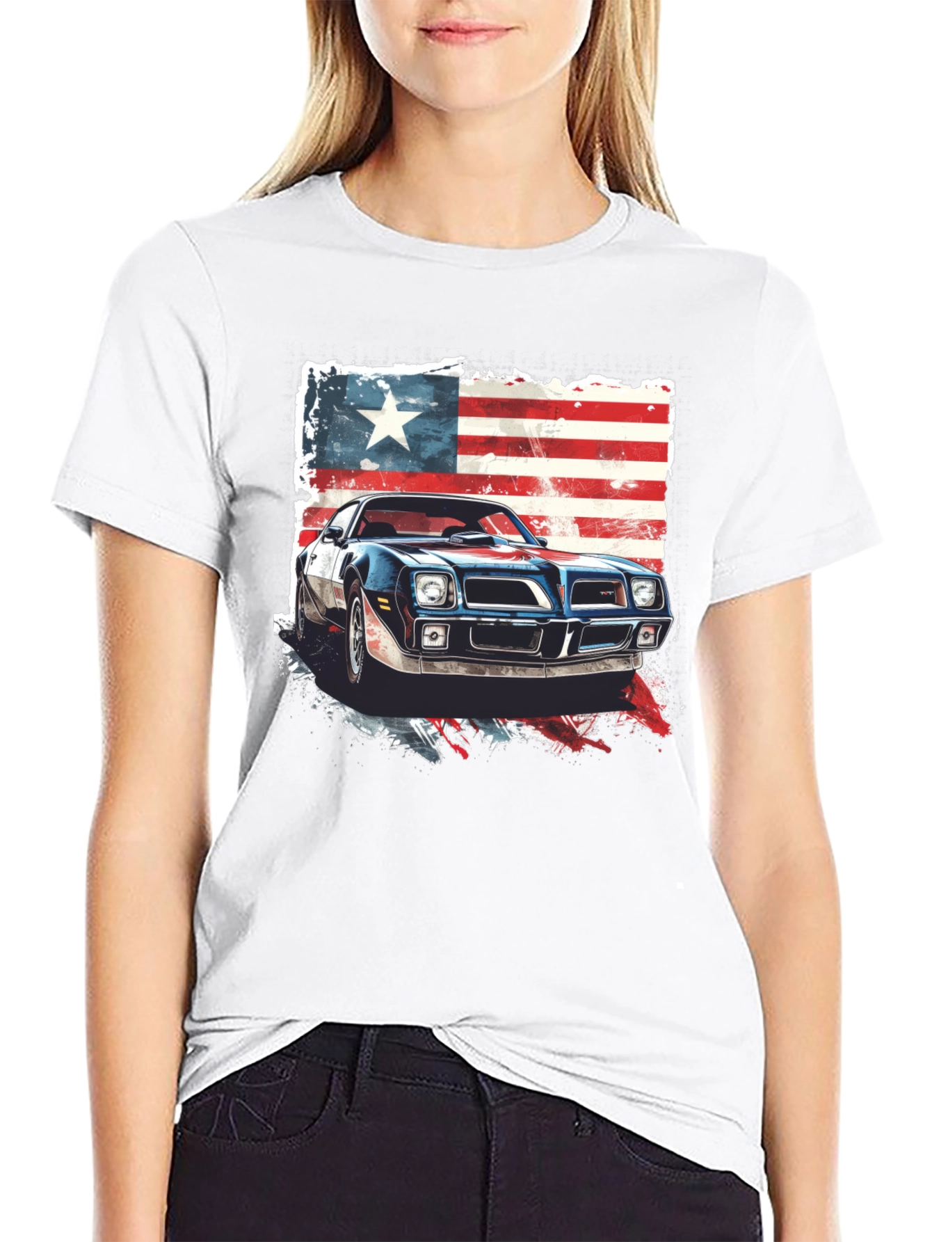 American Muscle Car Graphic Tee