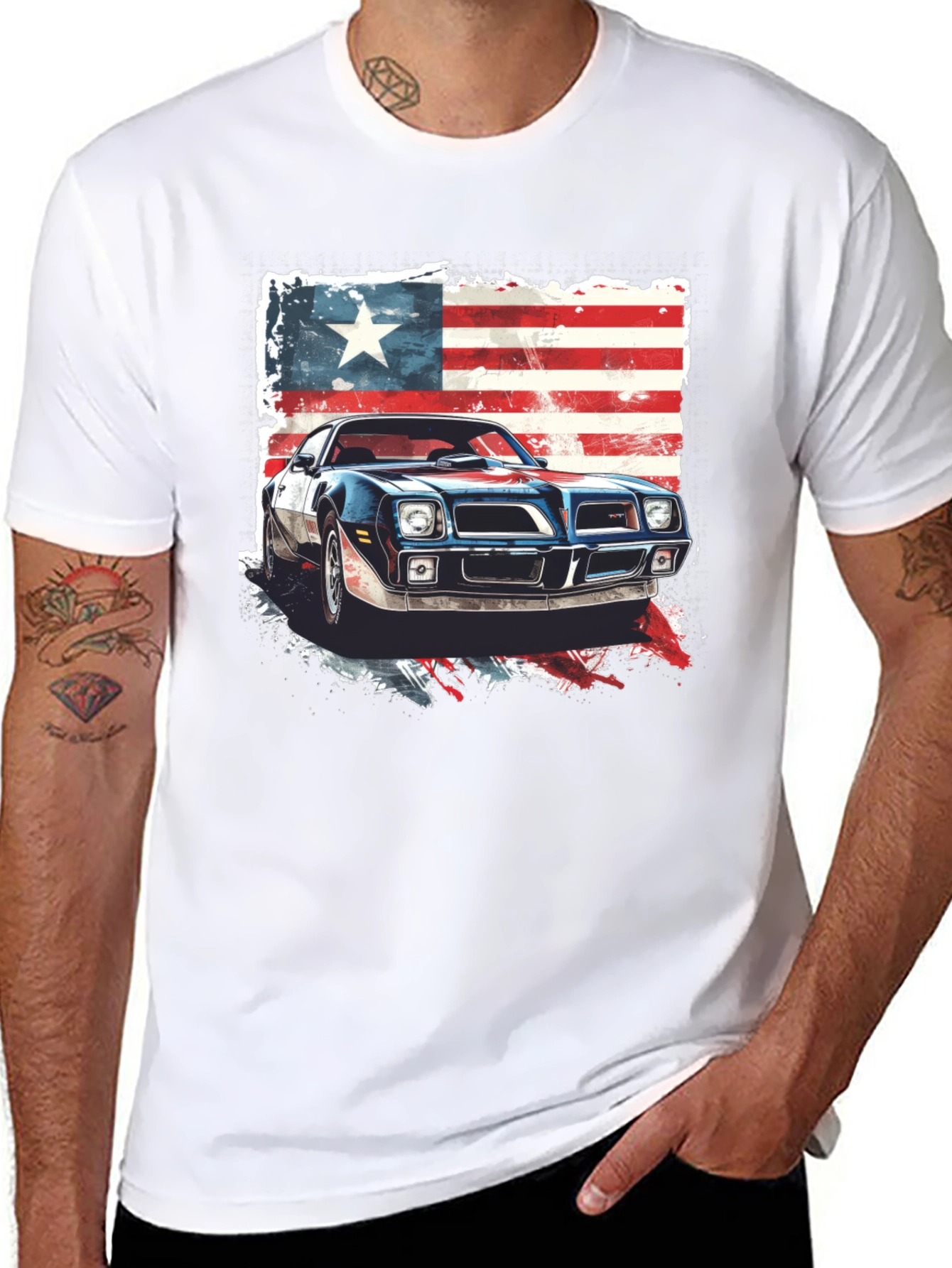 American Muscle Car Graphic Tee