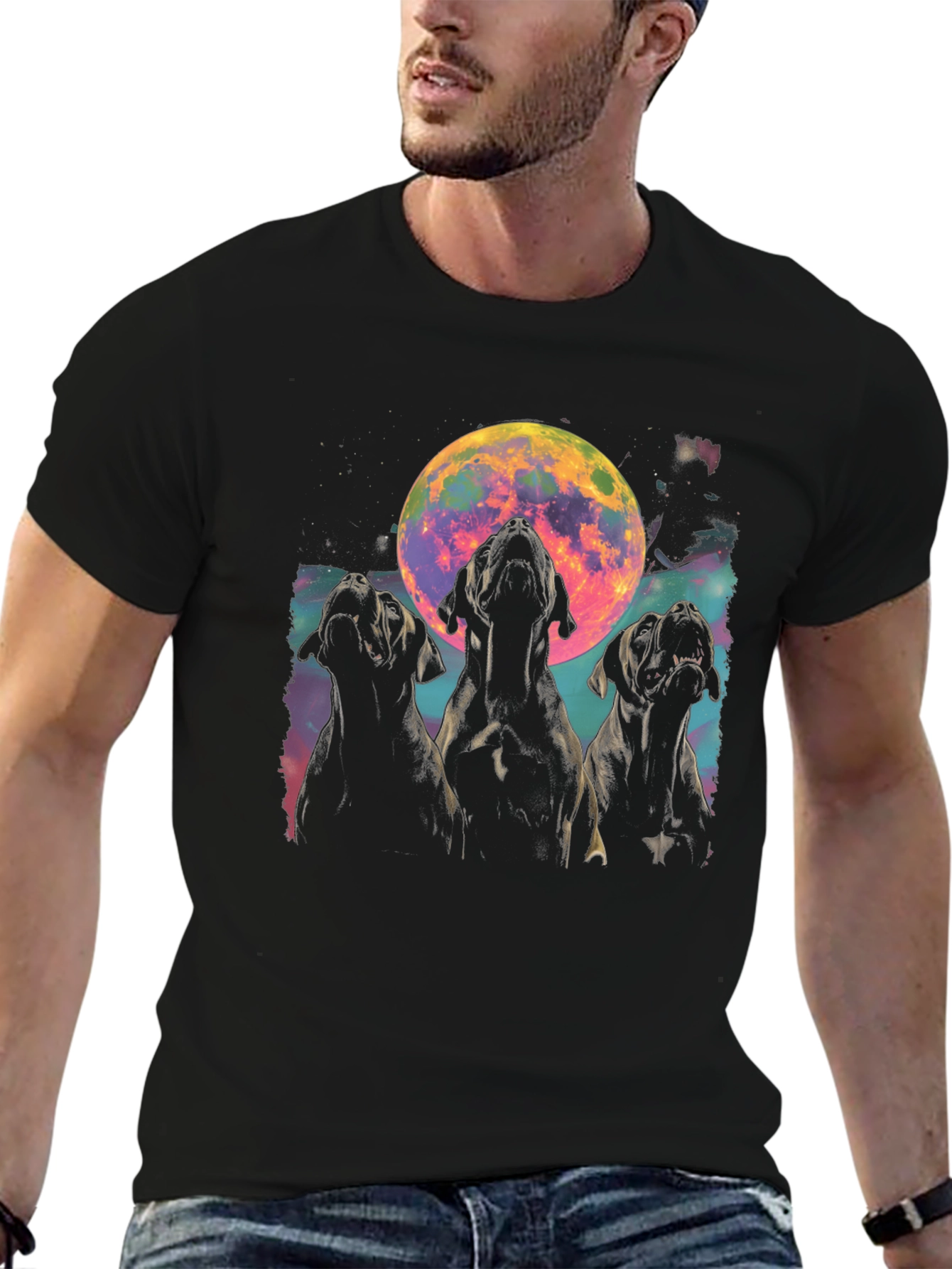 Dogs Howling at the Moon T-Shirt