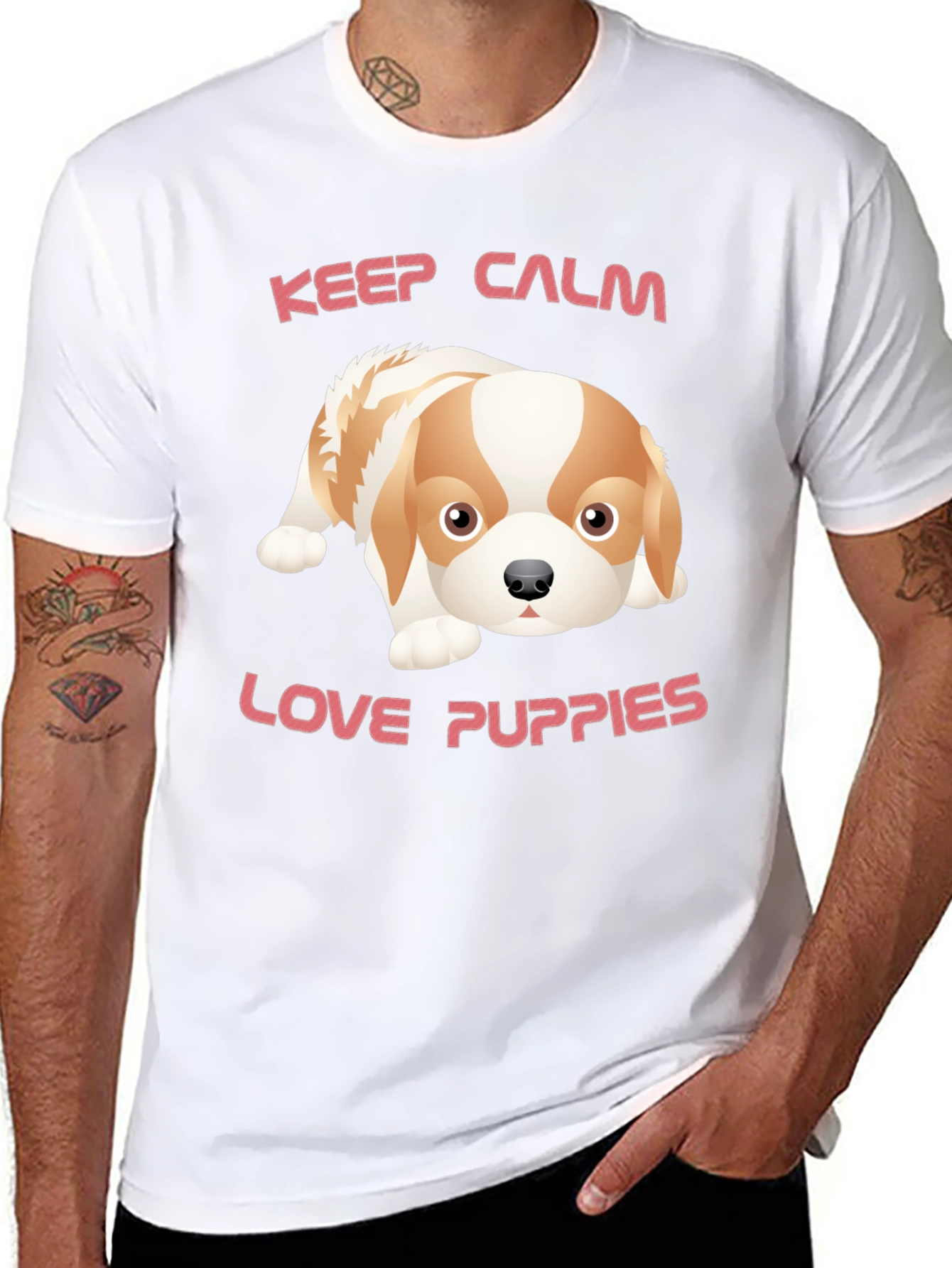 Keep Calm & Love Puppies T-Shirt