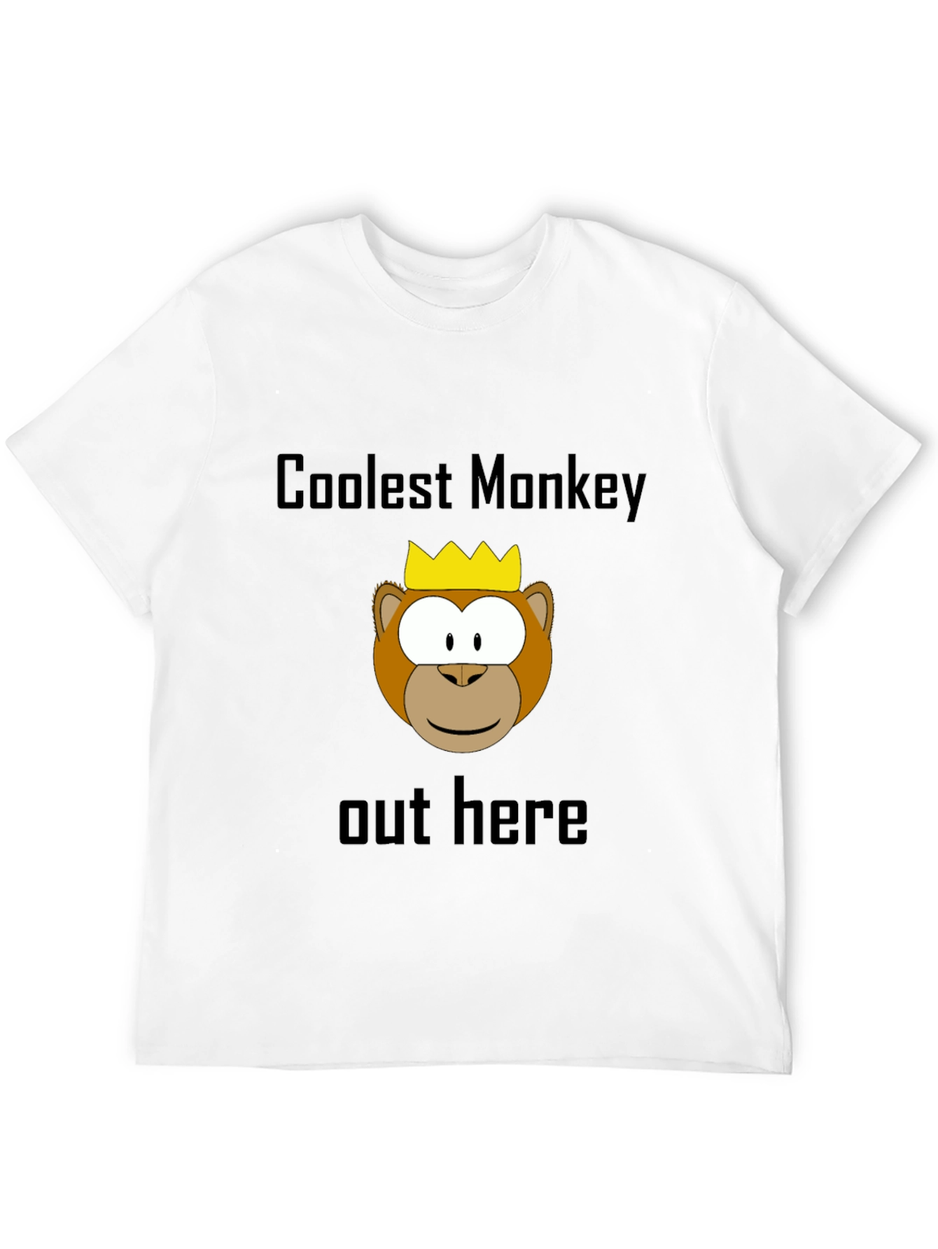 Coolest Monkey Graphic Tee - Black
