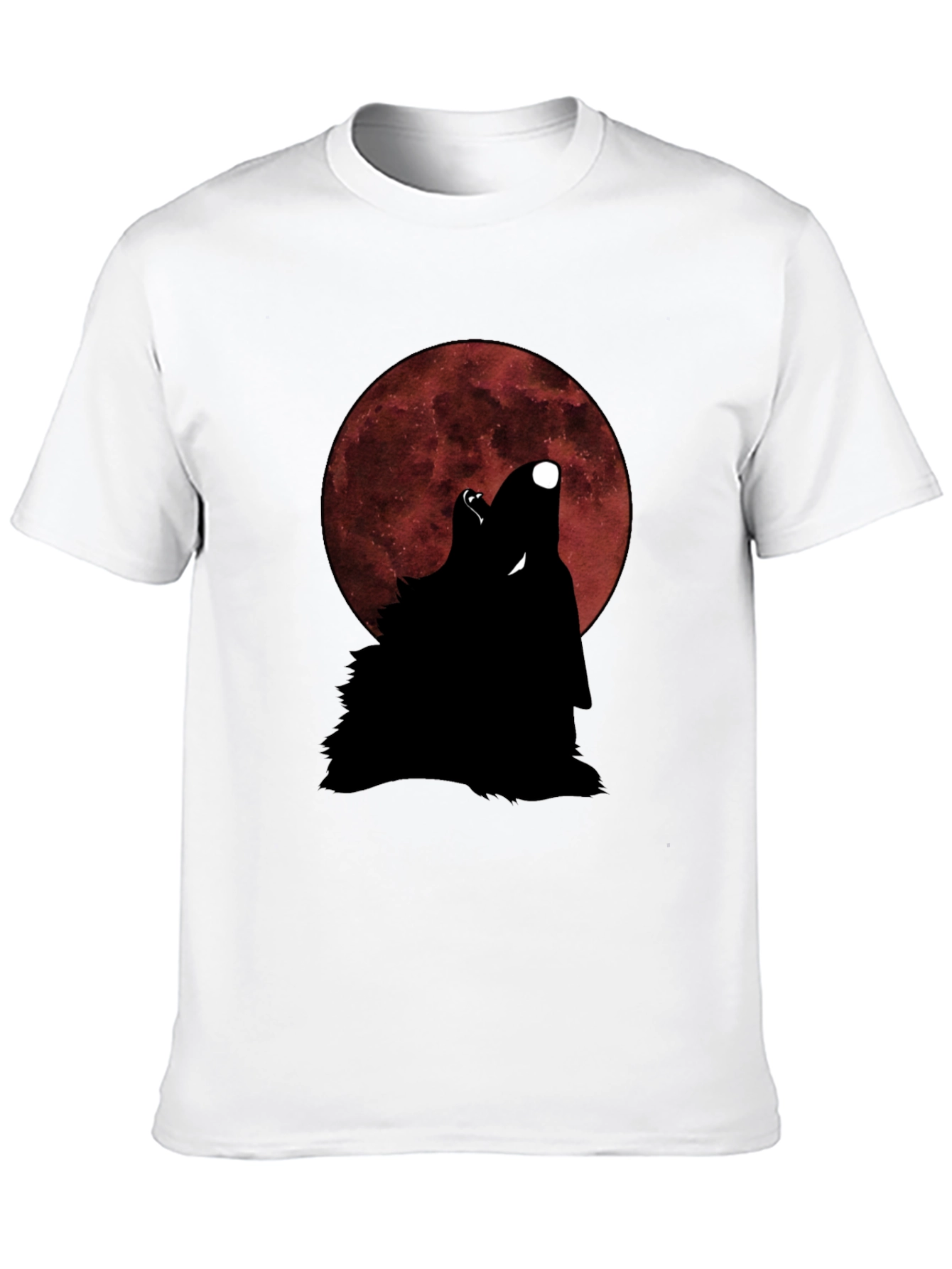 Wolf Howling at Moon Graphic T-Shirt