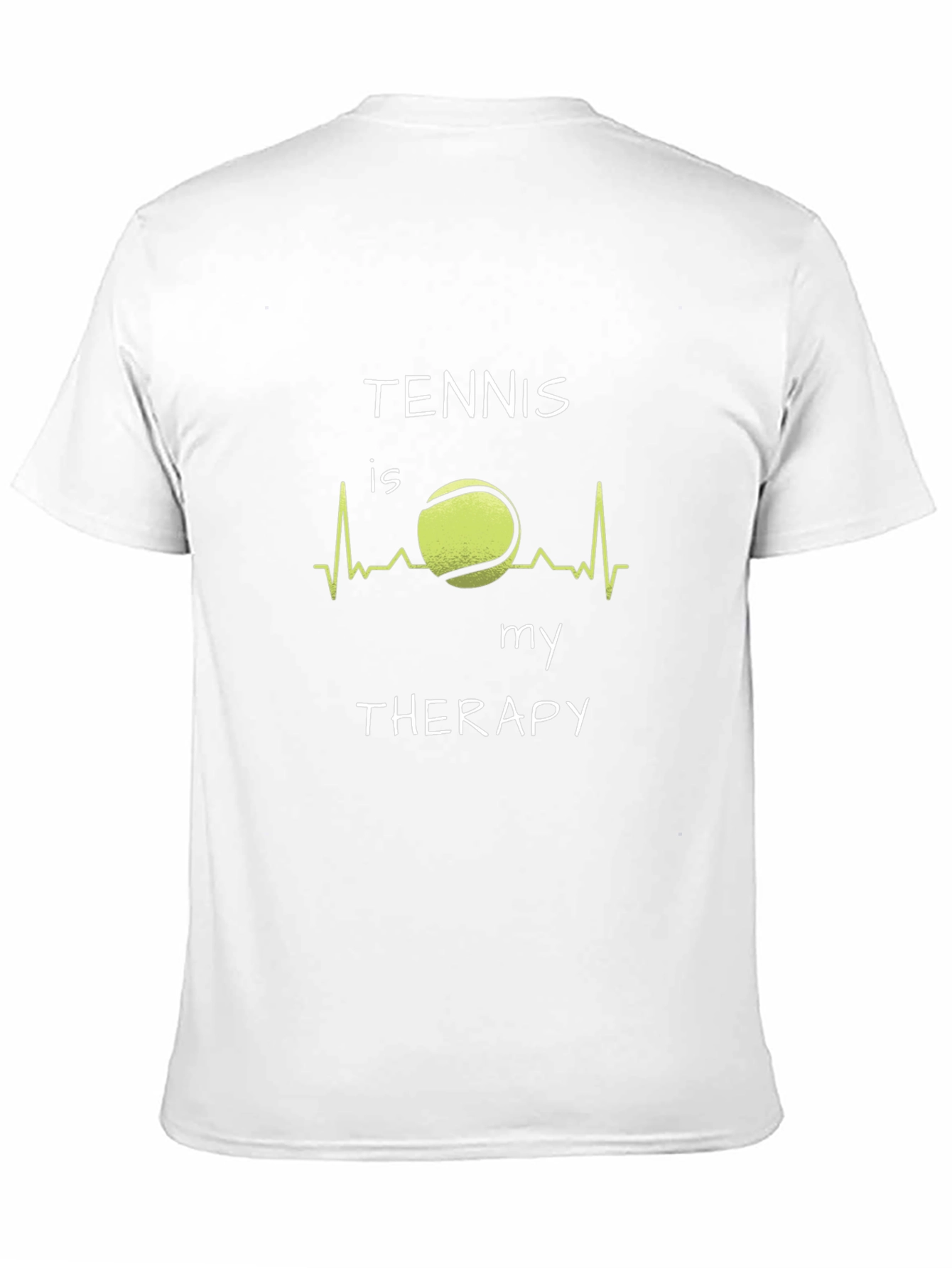 Tennis Therapy Graphic T-Shirt - Black Cotton Tee