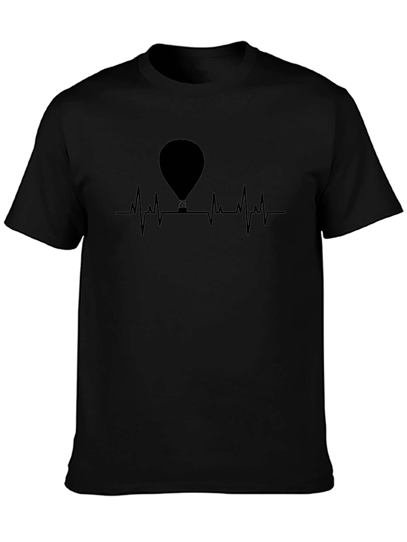 Hot Air Balloon Heartbeat Graphic Tee