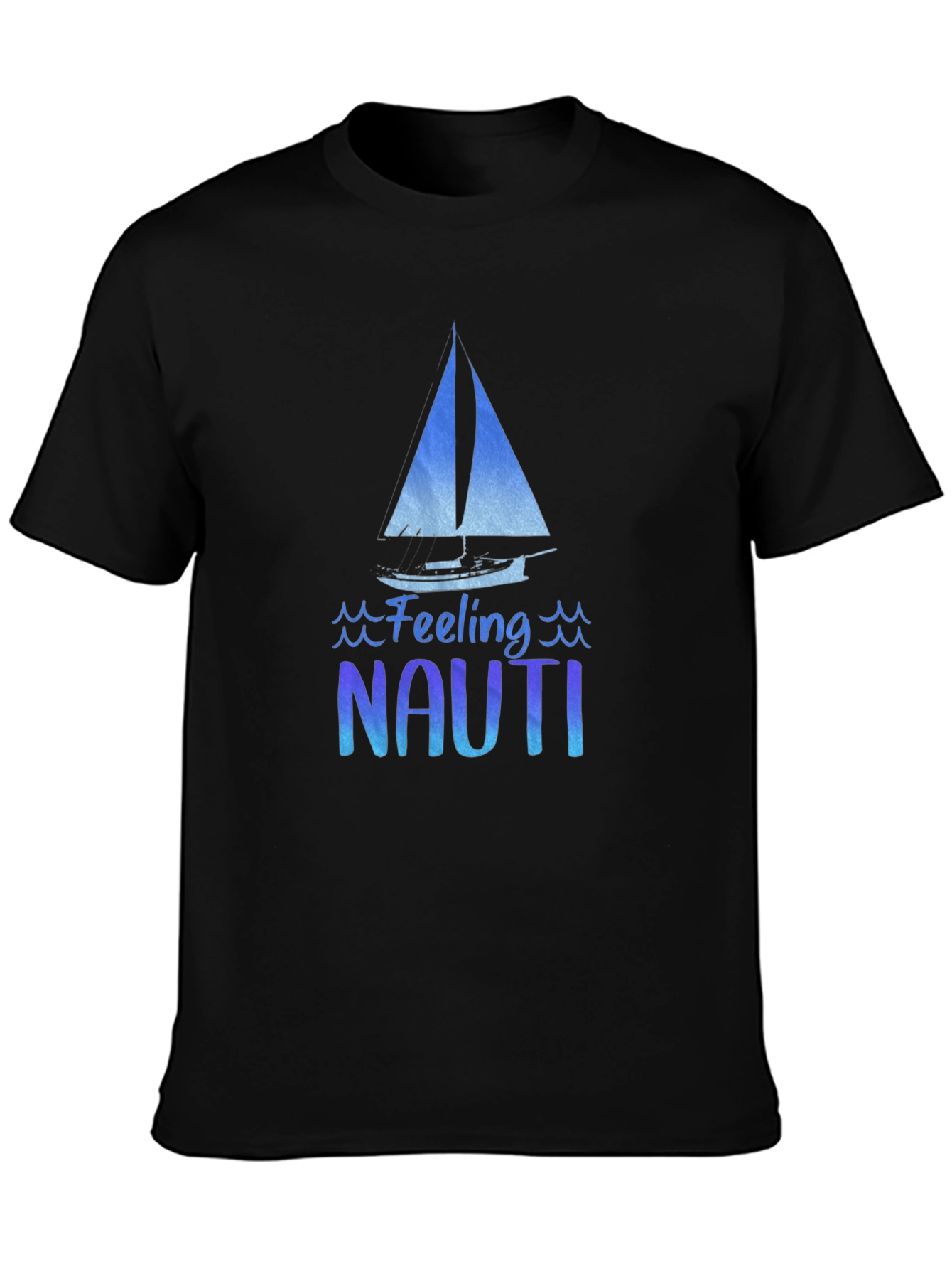 Feeling Nauti Mens Black Graphic T-Shirt