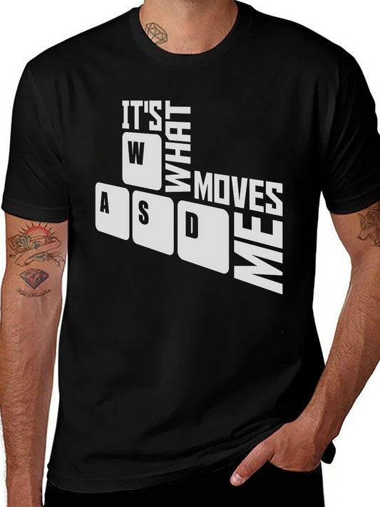Gamer WASD T-Shirt - Its What Moves Me Gaming Tee