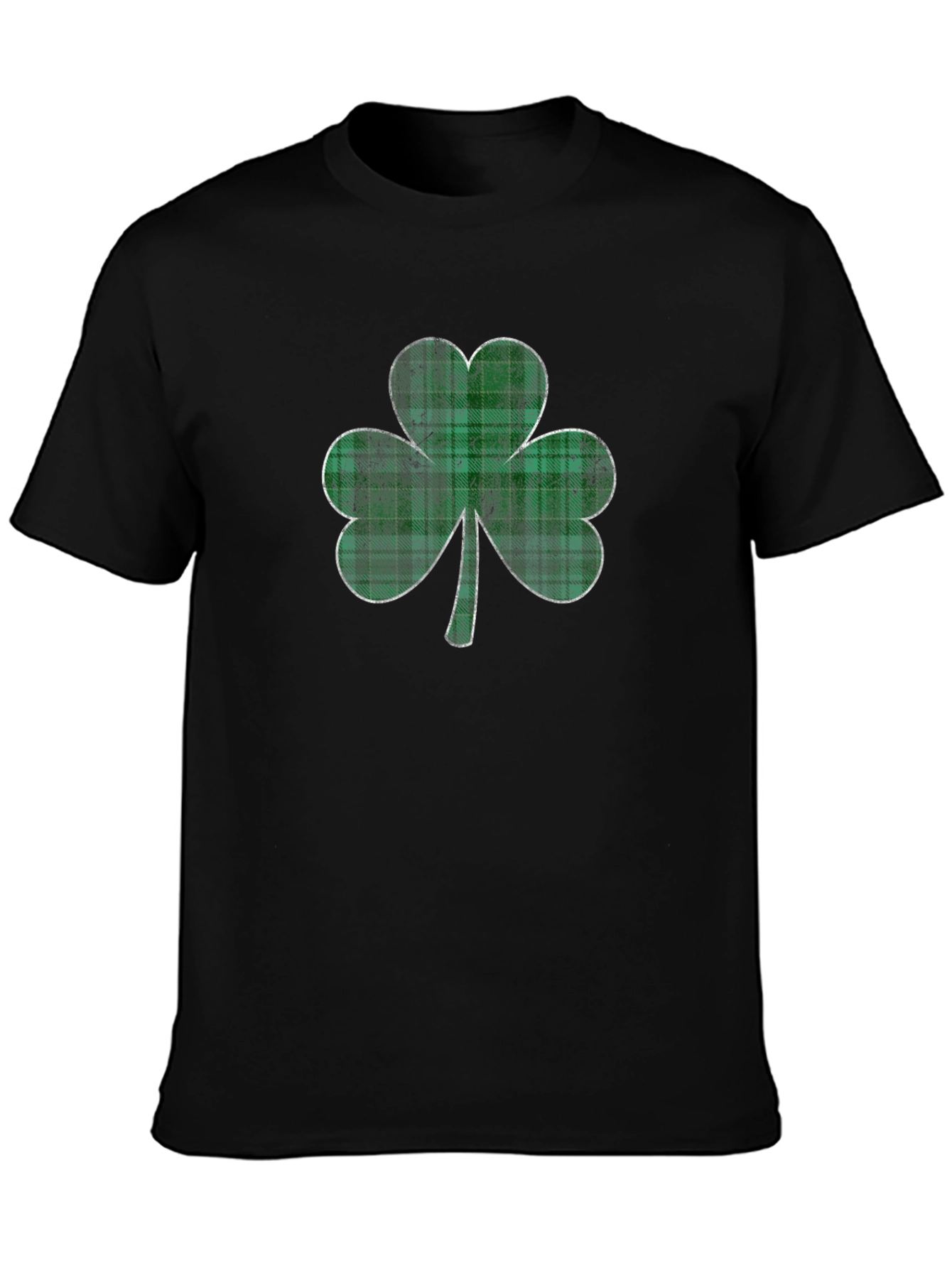 Shamrock Plaid Graphic Tee - St. Patricks Day