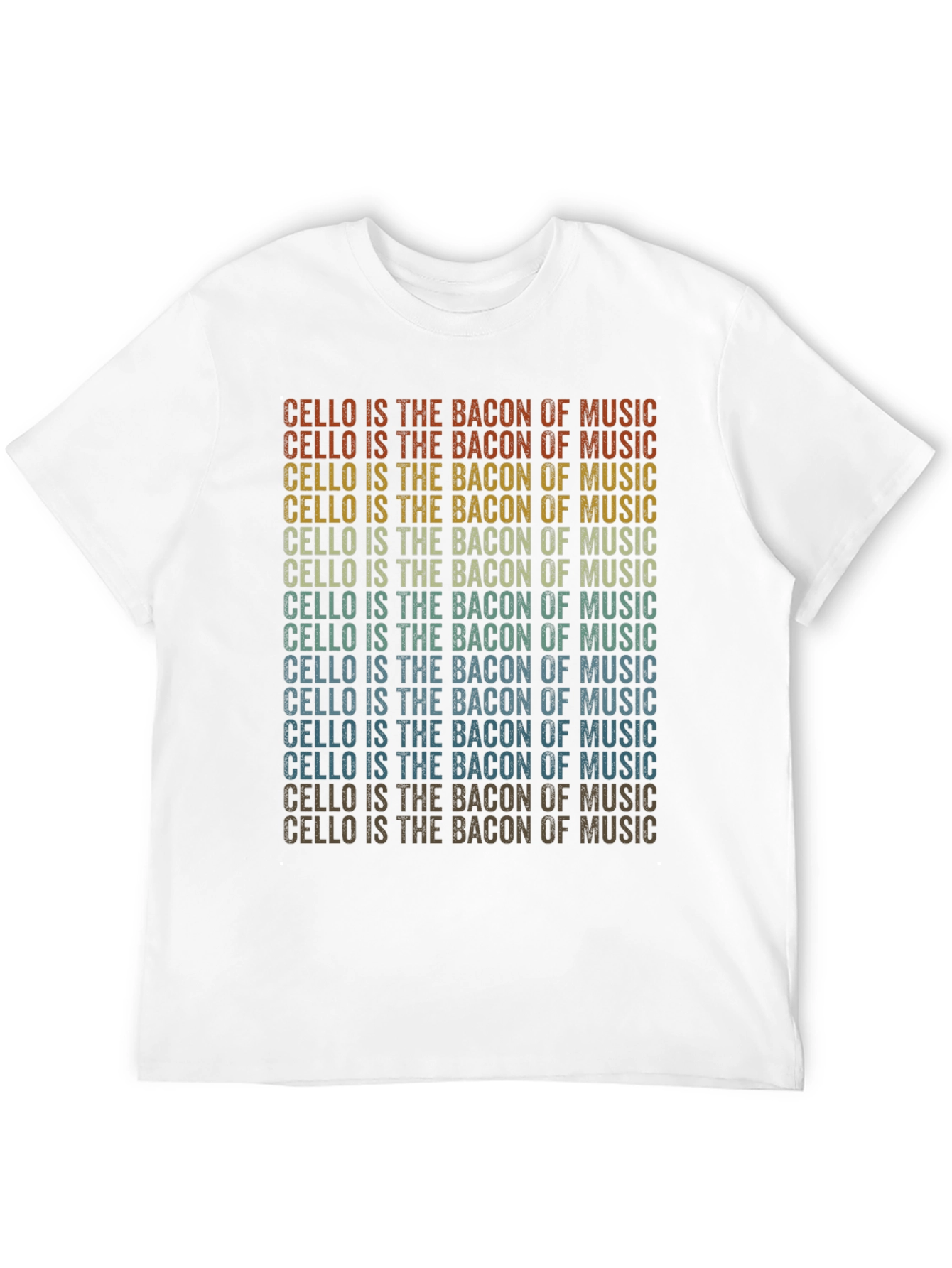 Cello is the Bacon of Music Black Graphic T-Shirt